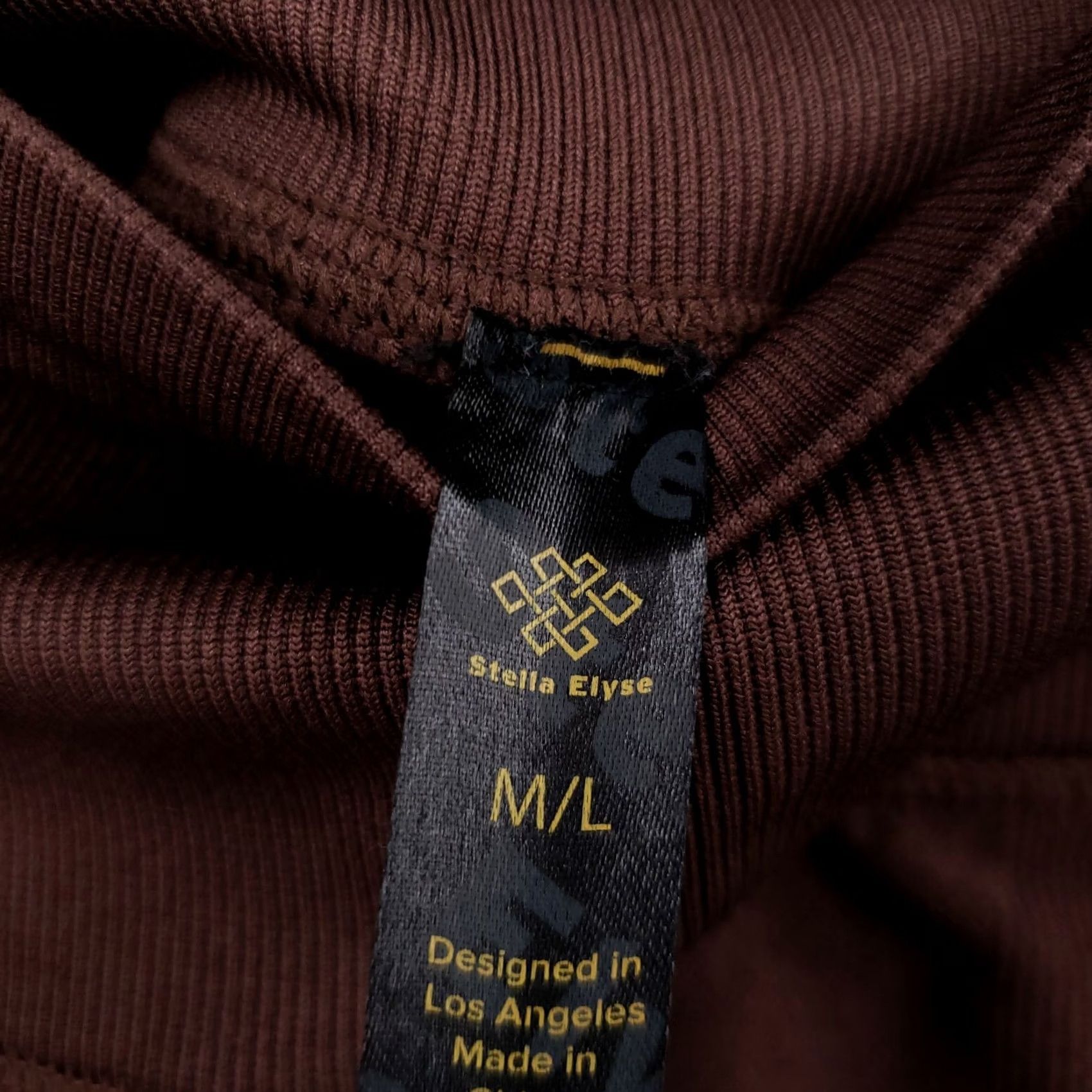 Vintage Stella Elyse Leggings Womens M/L Brown Crop Skinny Stretch Sportswear Size 32" / US 10 / IT 46 - 3 Thumbnail