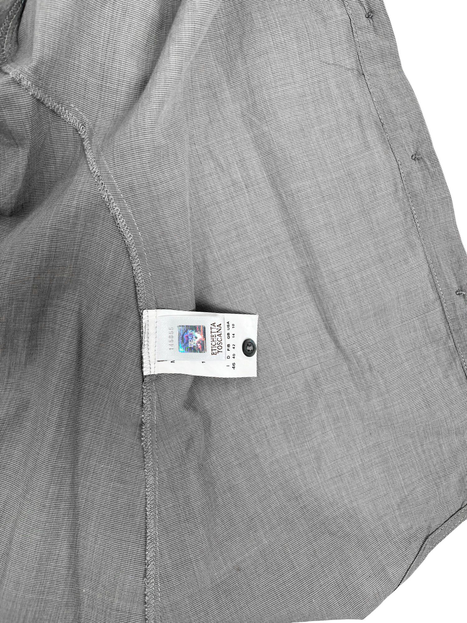 Masnada 🔥Grail! Grey Cotton Curved Shirt Size M / US 6-8 / IT 42-44 - 8 Thumbnail