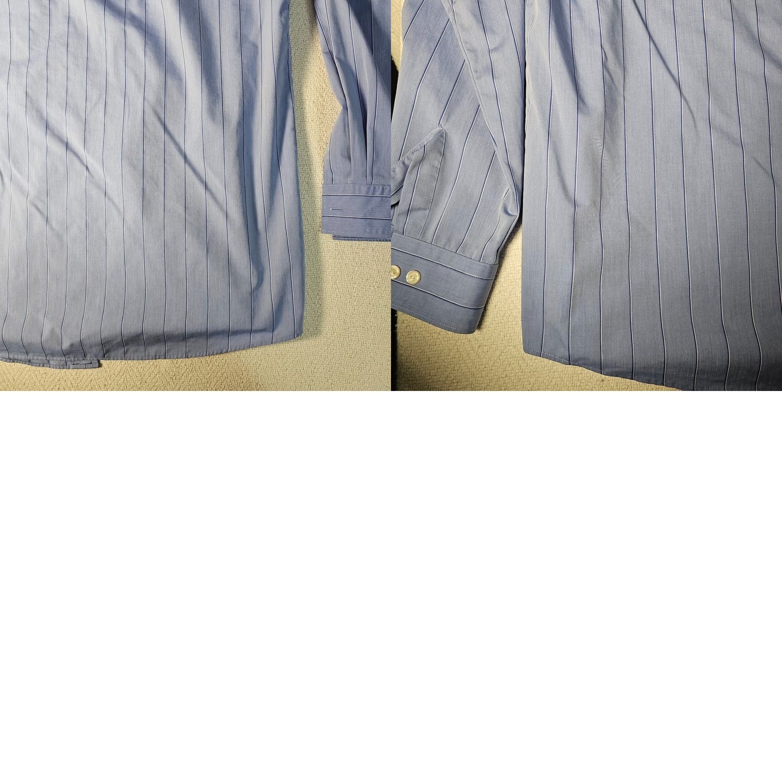 Kenneth Cole Kenneth Cole Reaction Shirt Men Large Blue Stripe Regular Fit Non-Iron Wrinkle Free Casual Dress Shirt Regular Fit Mens Blue Striped Shirt Size US L / EU 52-54 / 3 - 8 Thumbnail