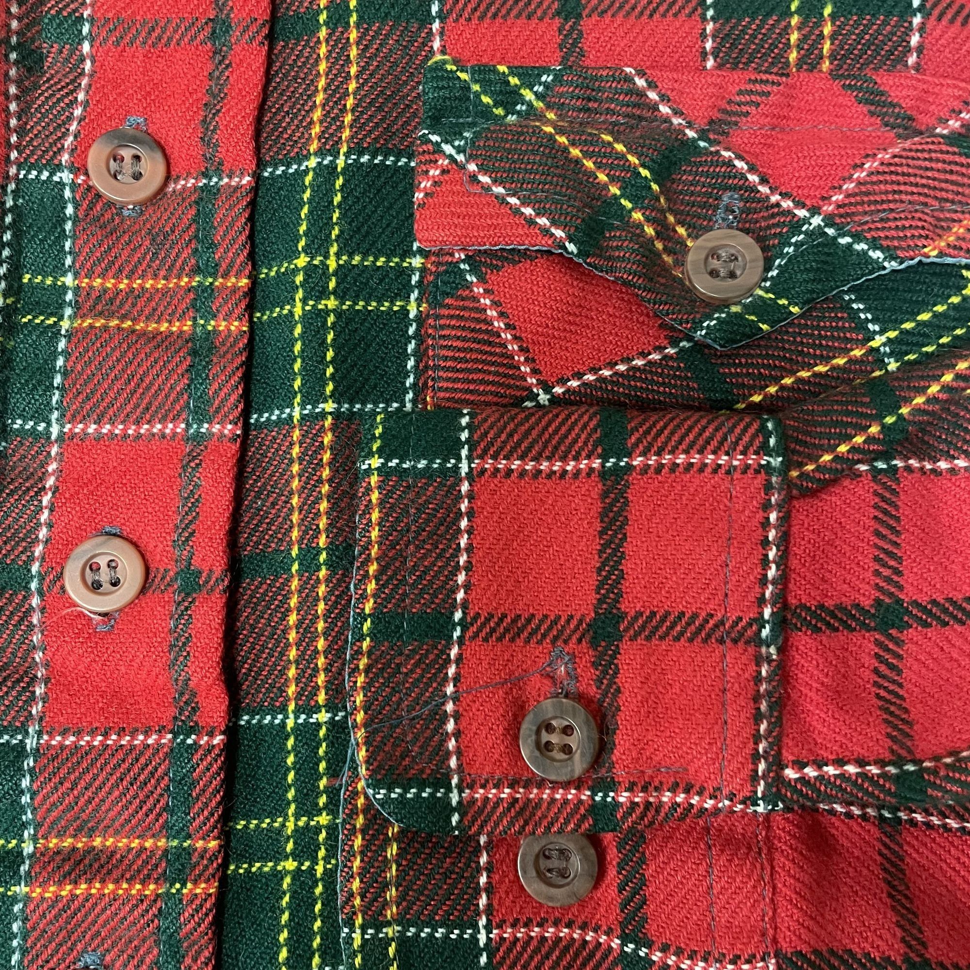 Other Vtg Bud Berma Red Green BUFFALO CHRISTMAS PLAID Flannel Size US XL / EU 56 / 4 - 4 Thumbnail