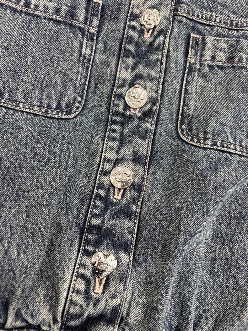 Chanel Chanel Blue denim jacket Size XXS / US 00 / IT 34 - 3 Thumbnail