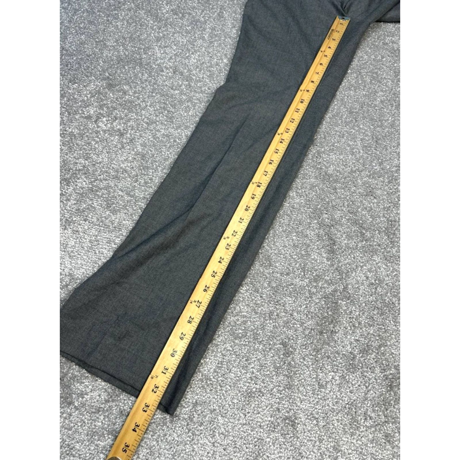 J.Crew J. Crew Super 120s Dress Pants Womens 0 Gray City Fit Mid Rise Bootcut Leg New Size 25" / US 0 / IT 36 - 2 Thumbnail