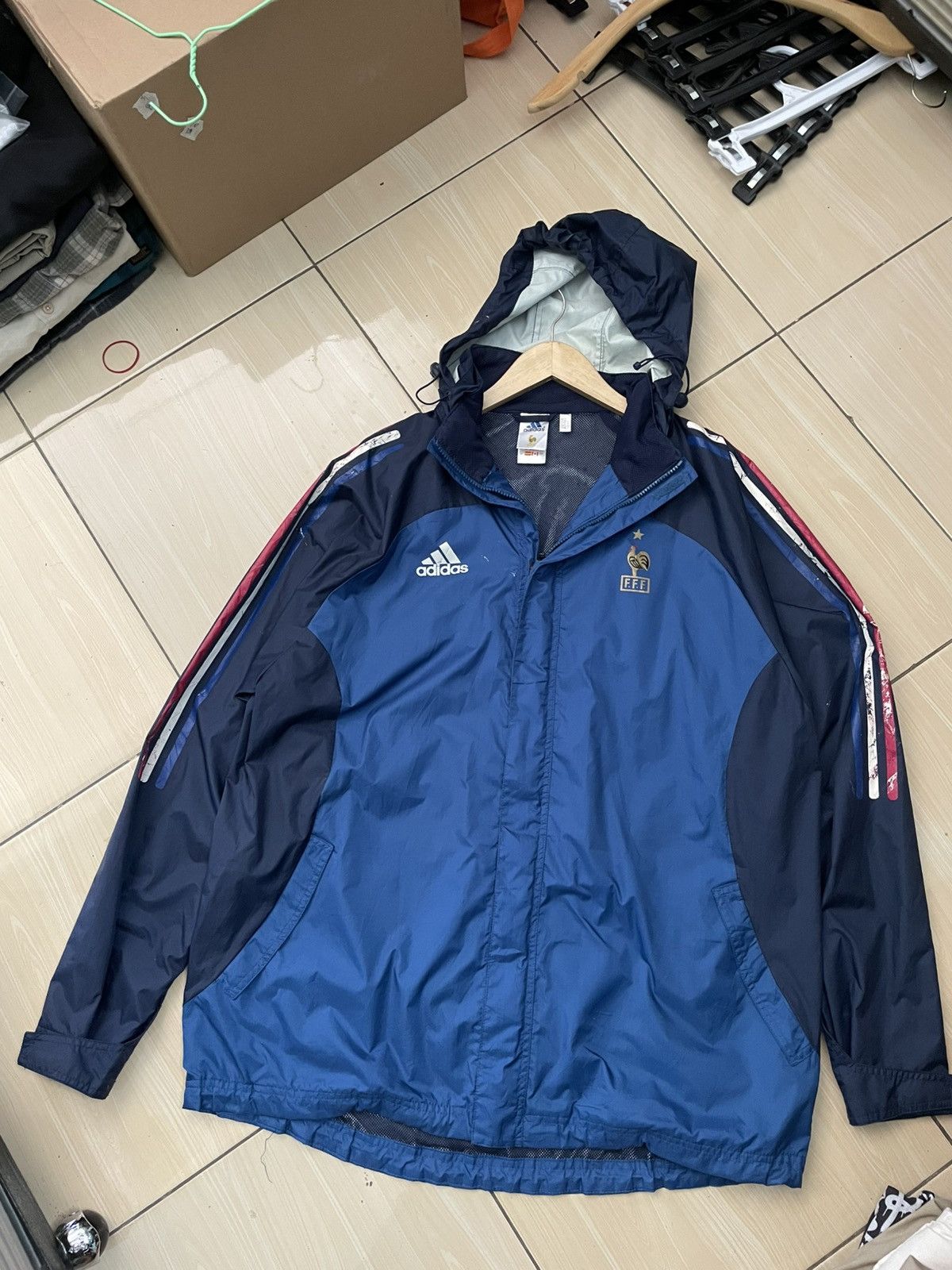 Adidas Vintage jacket France national 2001 Size US XXL / EU 58 / 5 - 1 Thumbnail