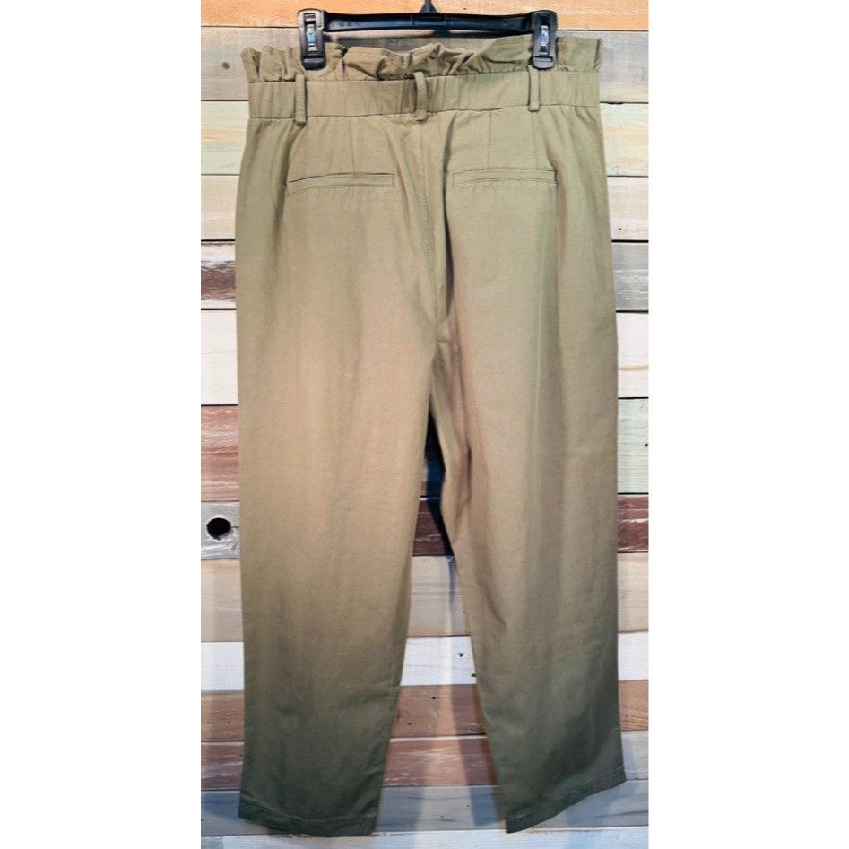 7 For All Mankind Women’s Seven For All Mankind Olive Green Jeans High Waisted Size 37" - 6 Thumbnail