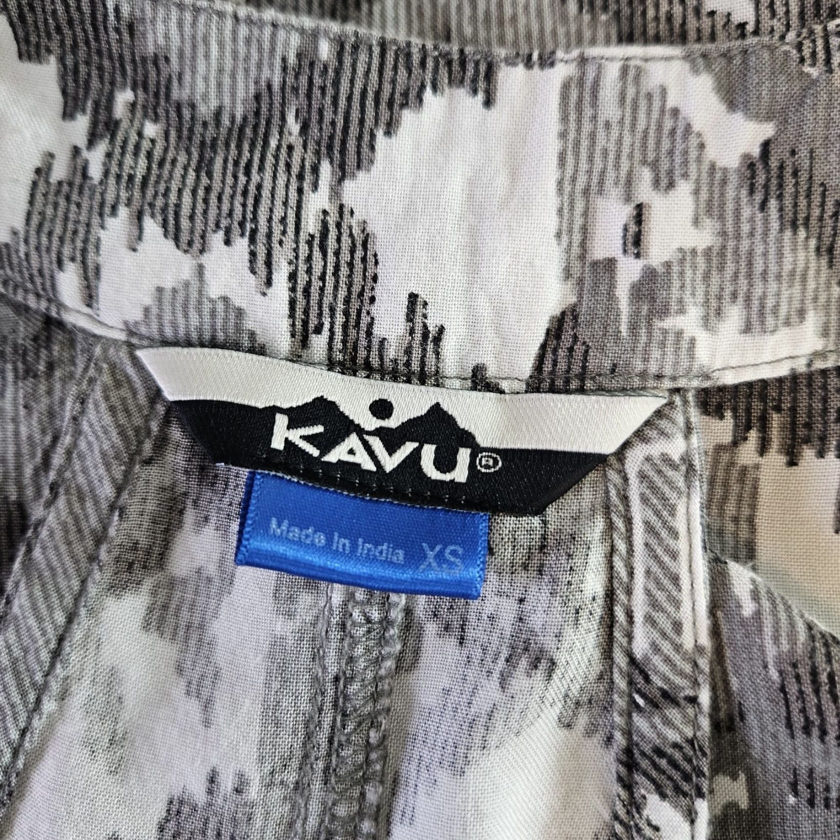 KAVU Kavu Dress Womens Sz XS Gray White Sleeveless Scoop Neck Size XS / US 0-2 / IT 36-38 - 5 Thumbnail