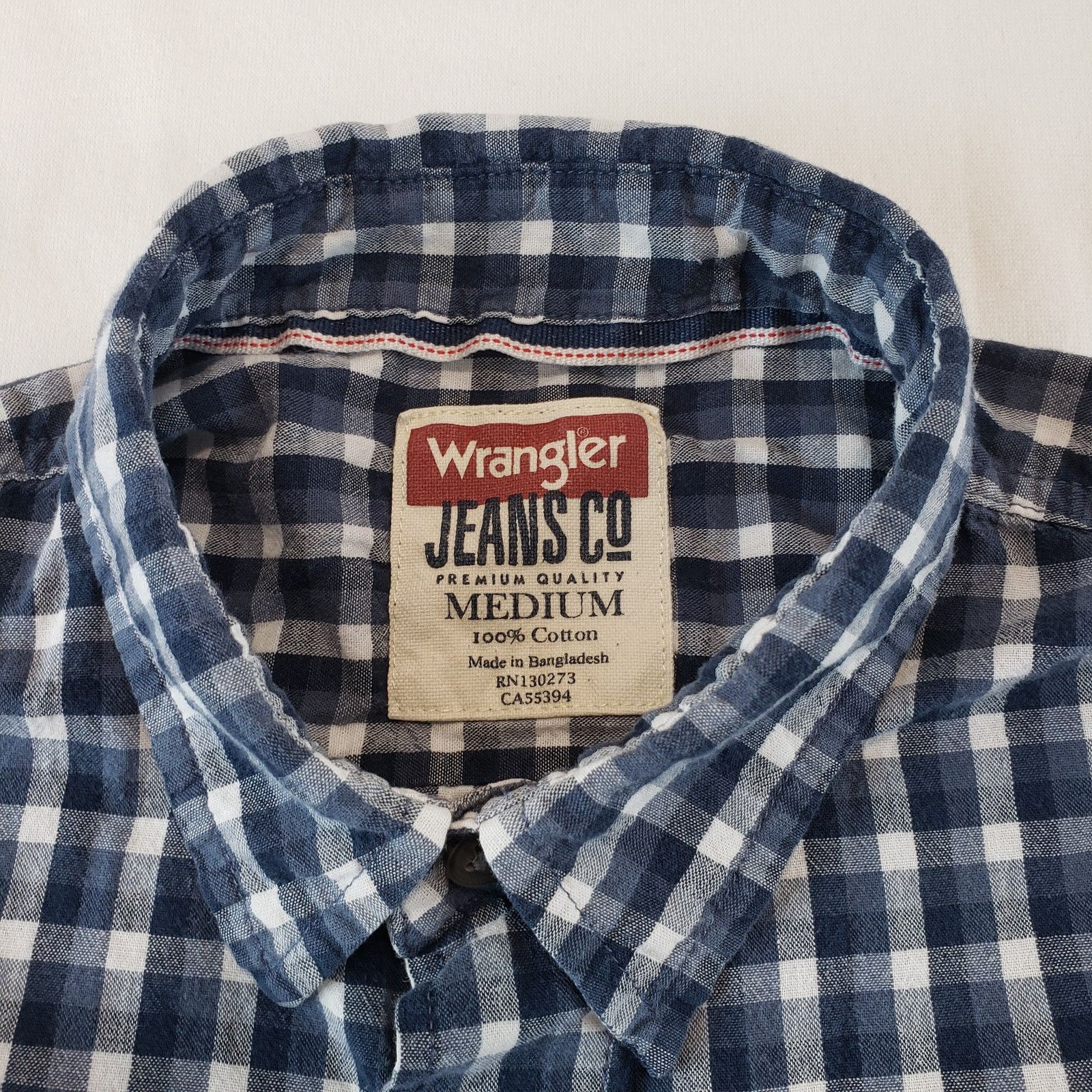 Wrangler Wrangler Shirt Mens Medium Button Down Collared Long Sleeve Size US M / EU 48-50 / 2 - 3 Thumbnail