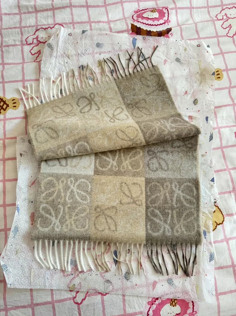 Loewe LOEWE Classic checkered scarf Size ONE SIZE - 1 Thumbnail