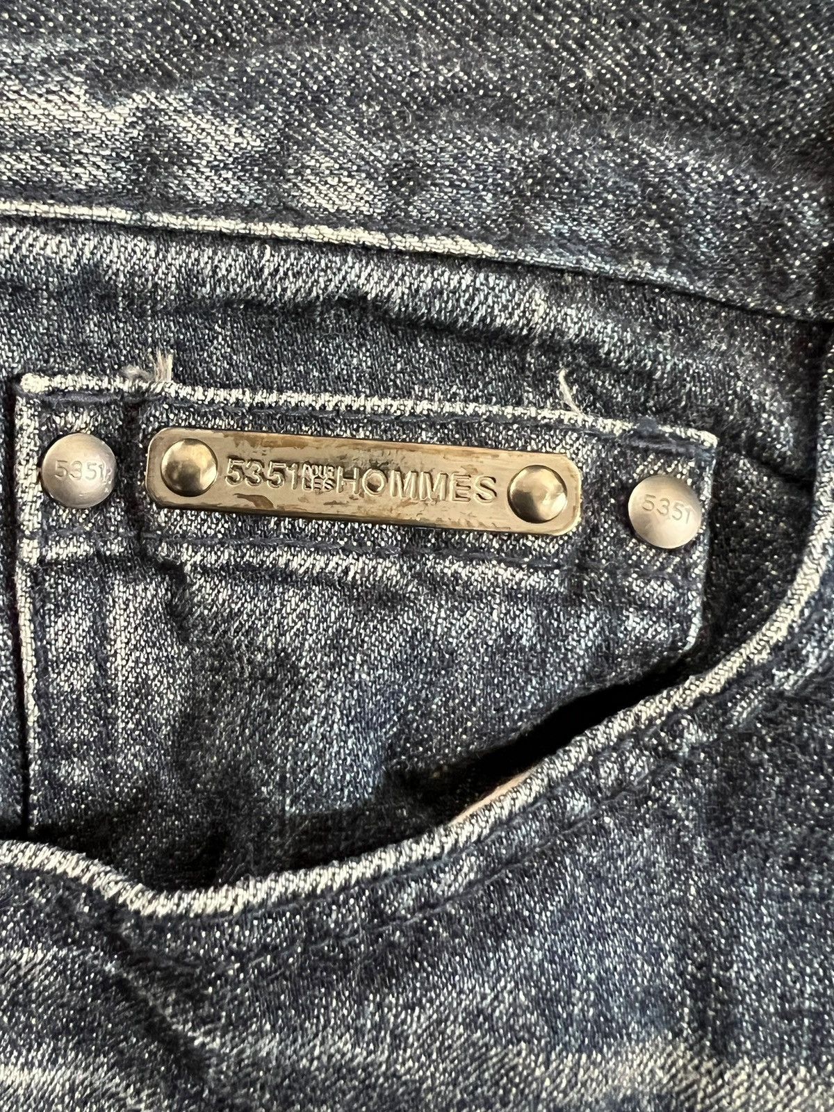 5351 POUR LES HOMMES 5351 Pour Les Homme Distressed Flare Denim Size US 35 - 16 Thumbnail