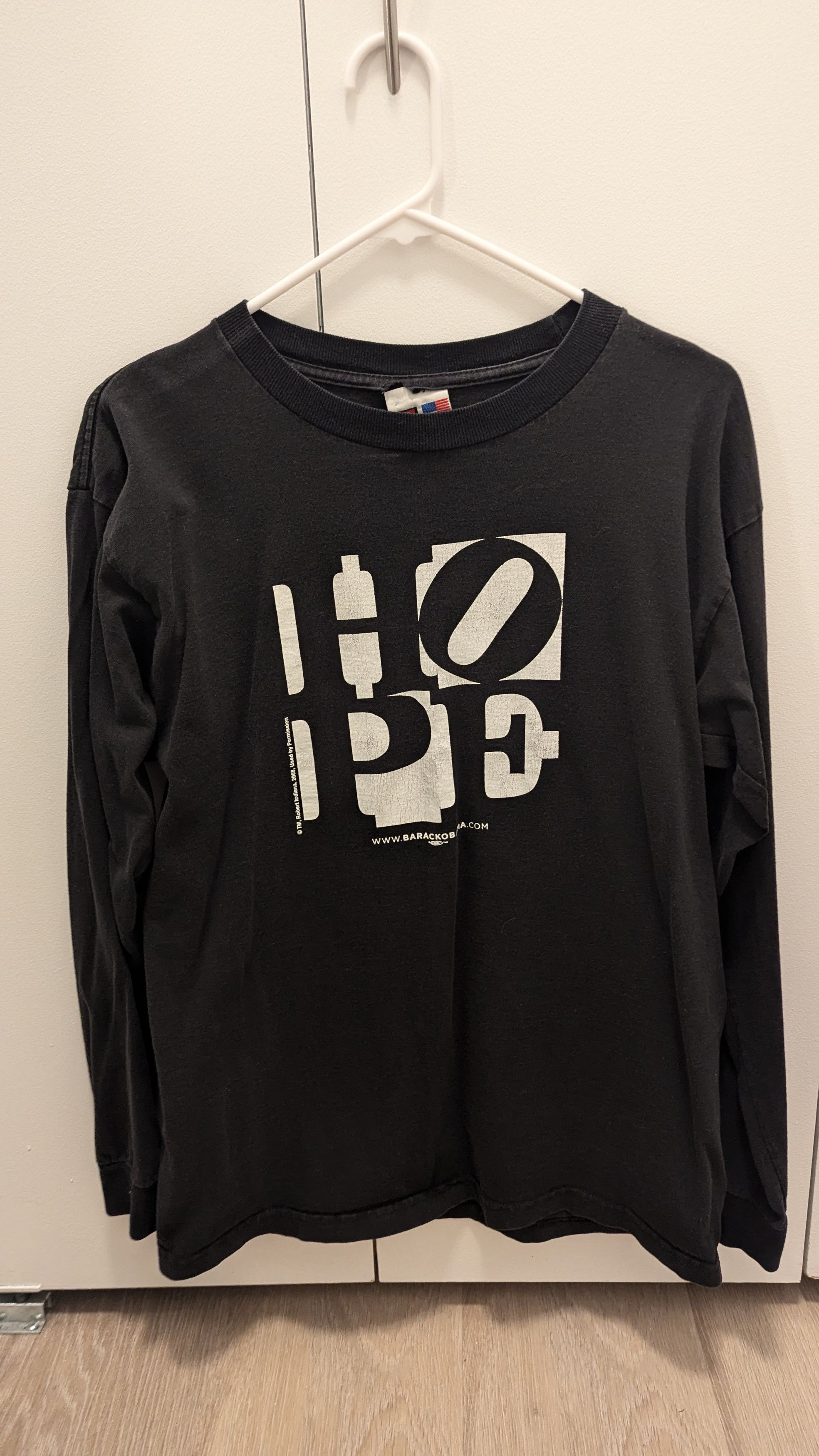 Vintage Obama Hope '08 Longsleeve Size US M / EU 48-50 / 2 - 1 Thumbnail