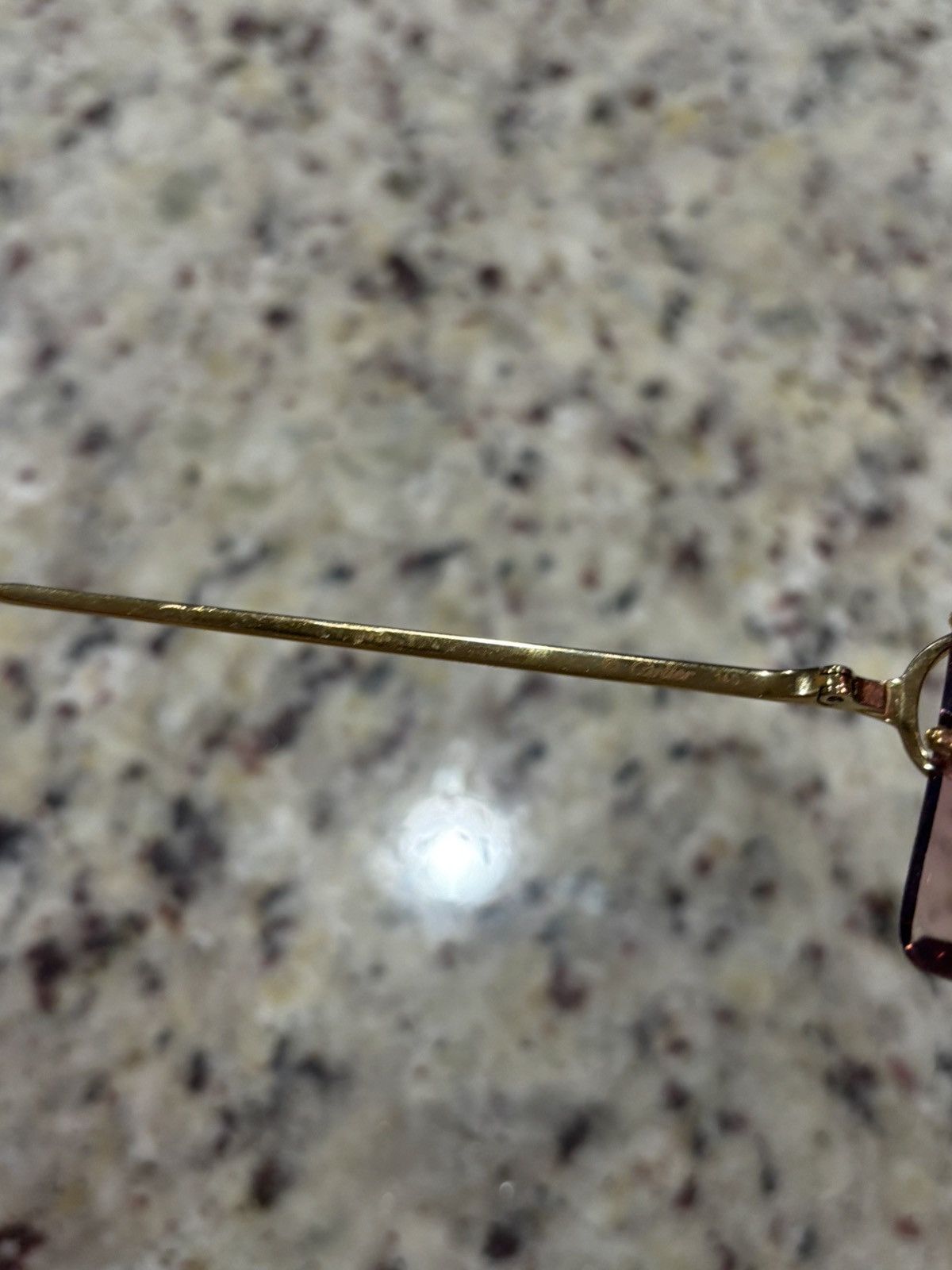 Cartier Gold Picadilly Pink Lense Glasses Size ONE SIZE - 5 Thumbnail