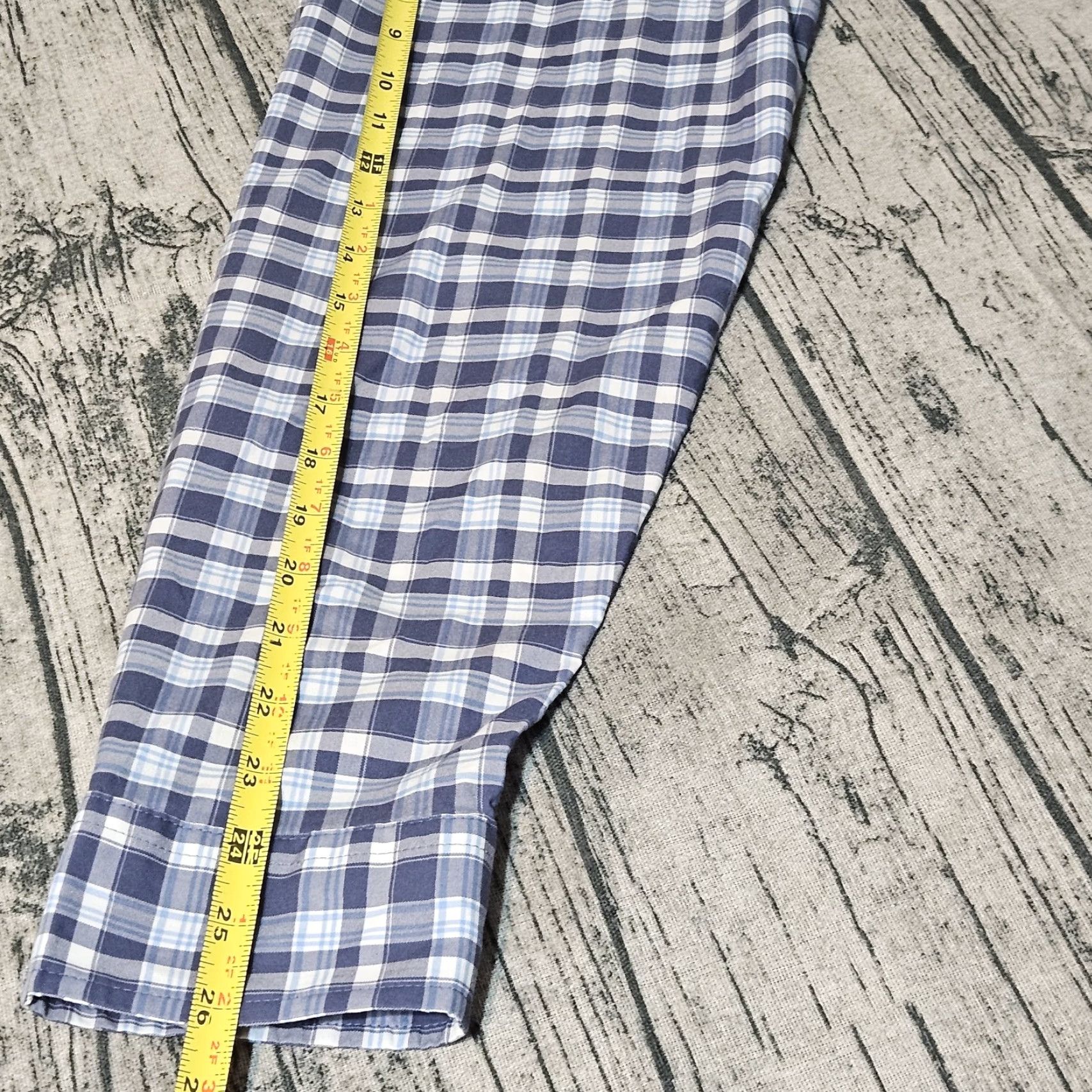 Vineyard Vines Vineyard Vines Shirt Men 2XL Blue Check Long Sleeve Stretch Button-Up On the Go Performance Size US XXL / EU 58 / 5 - 6 Thumbnail