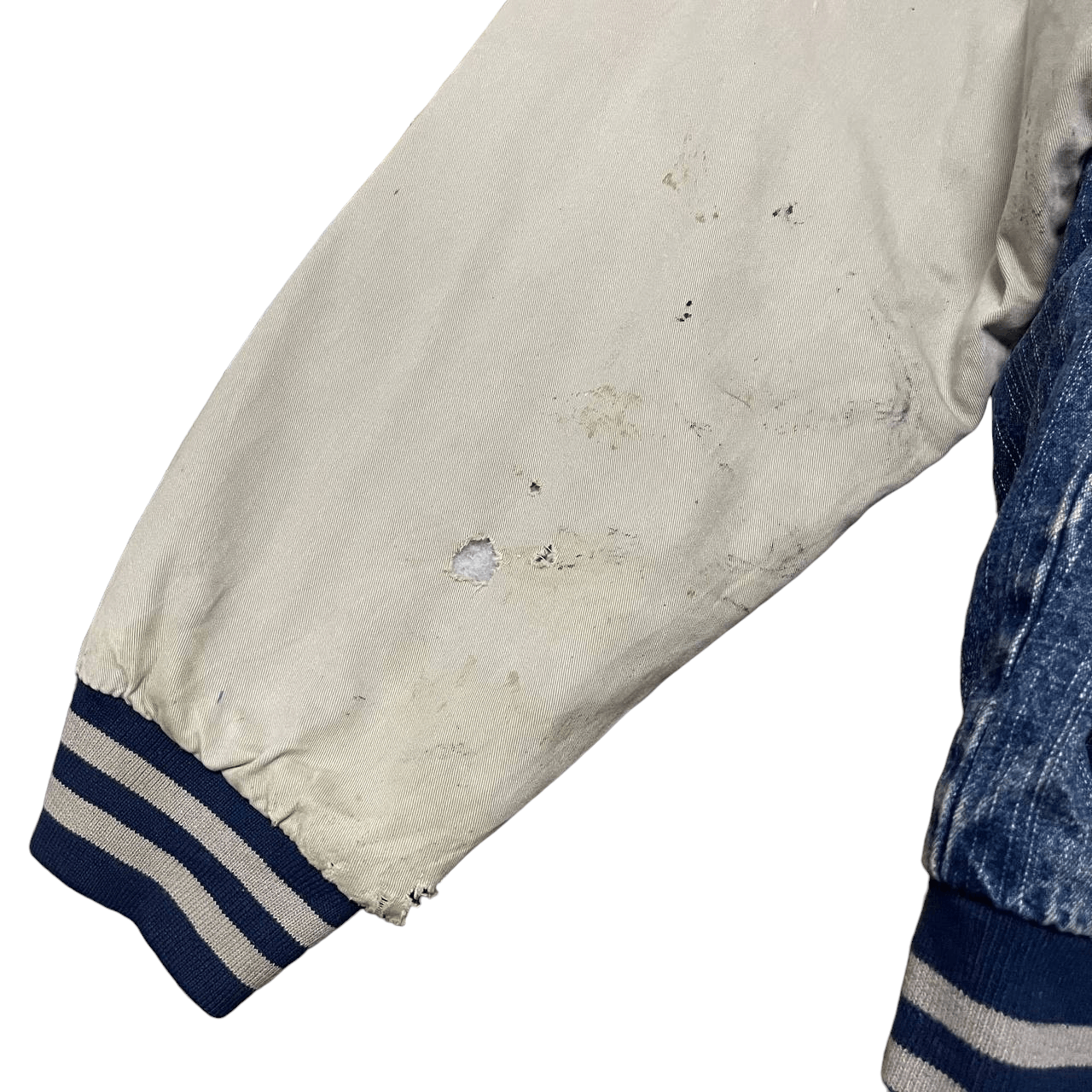 Route 66 Vintage 90's Route 66 Quilted Line Denim Bomber Jacket Size US M / EU 48-50 / 2 - 6 Thumbnail