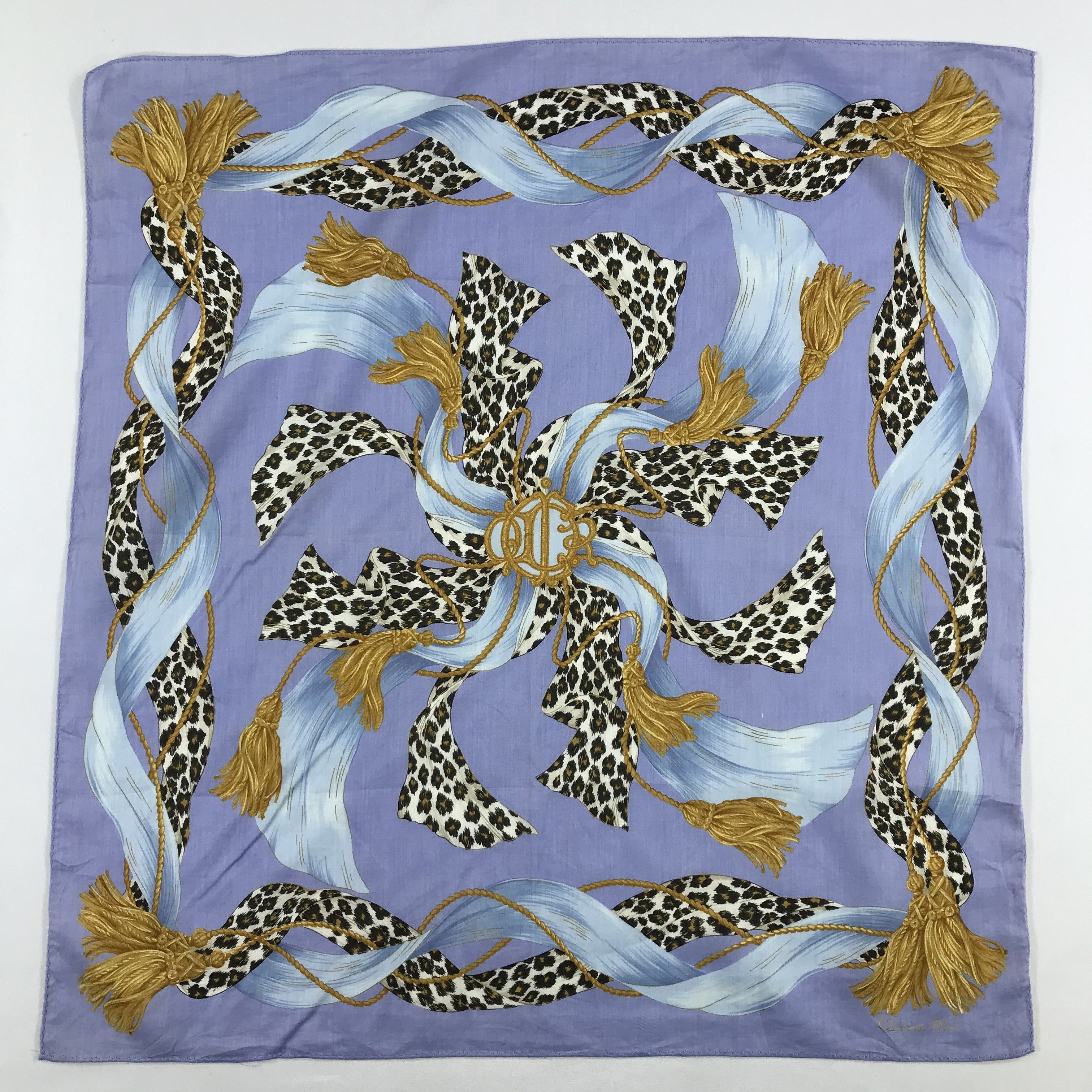 Vintage Christian Dior Bandana / Handkerchief / Neckerchief - S2098 Size ONE SIZE - 1 Thumbnail