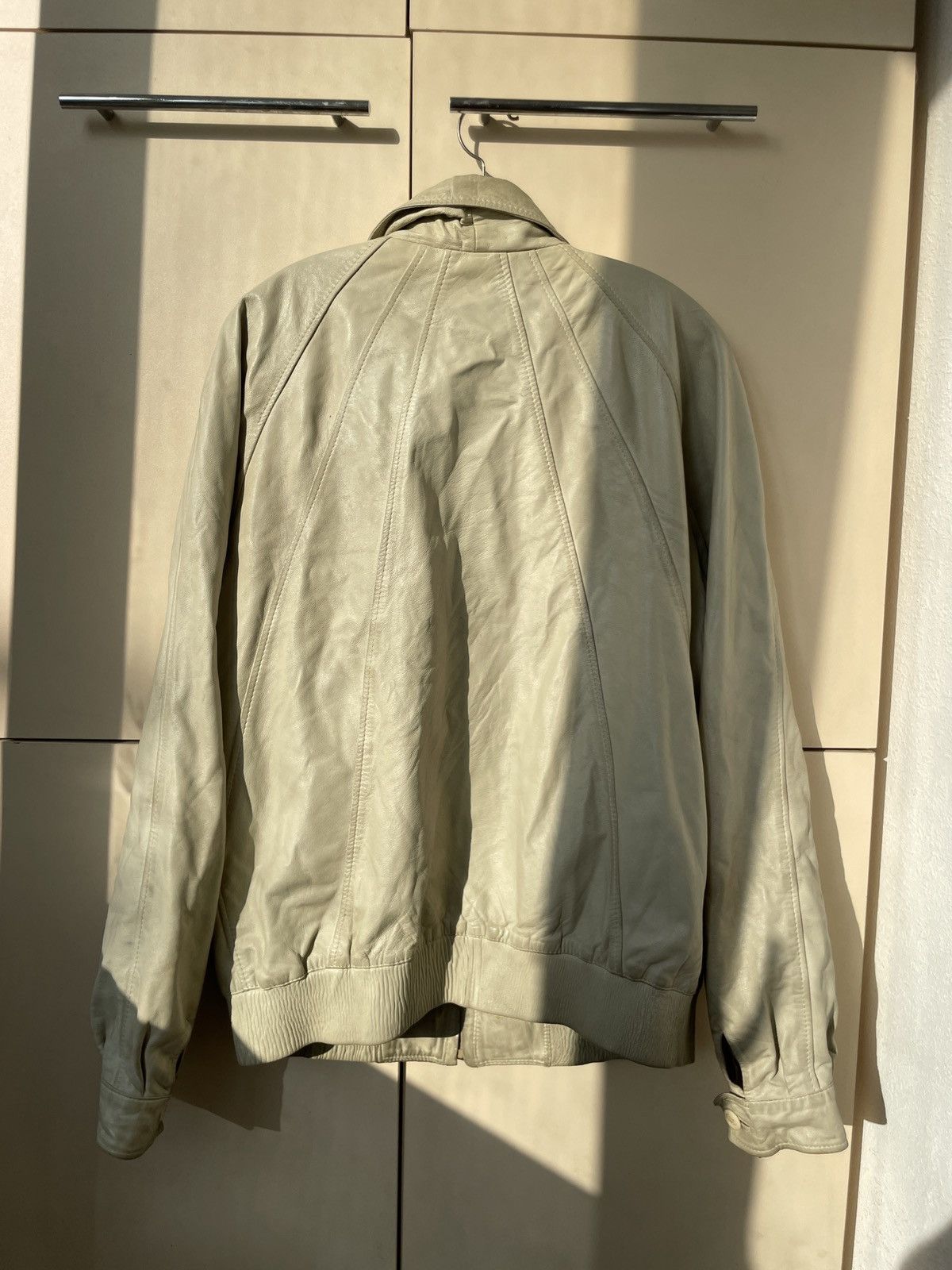 Vintage Vintage soft leather Jacket white Size US L / EU 52-54 / 3 - 19 Thumbnail