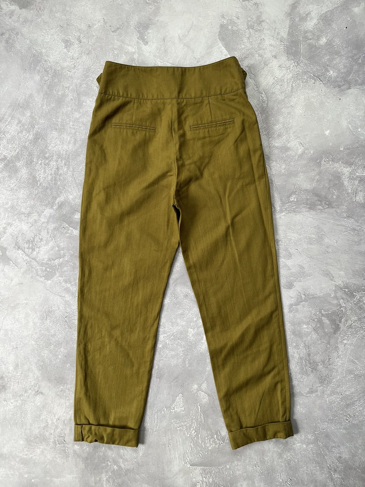 Sezane Sézane Cotton/Linen Belted Trousers Pants Size 36 Size 26" / US 2 / IT 38 - 2 Thumbnail