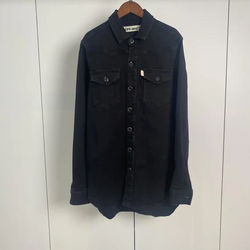 Off-White Off-White Black Cotton Printed Jacket for Women 0089 Size XXS / US 00 / IT 34 - 1 Thumbnail