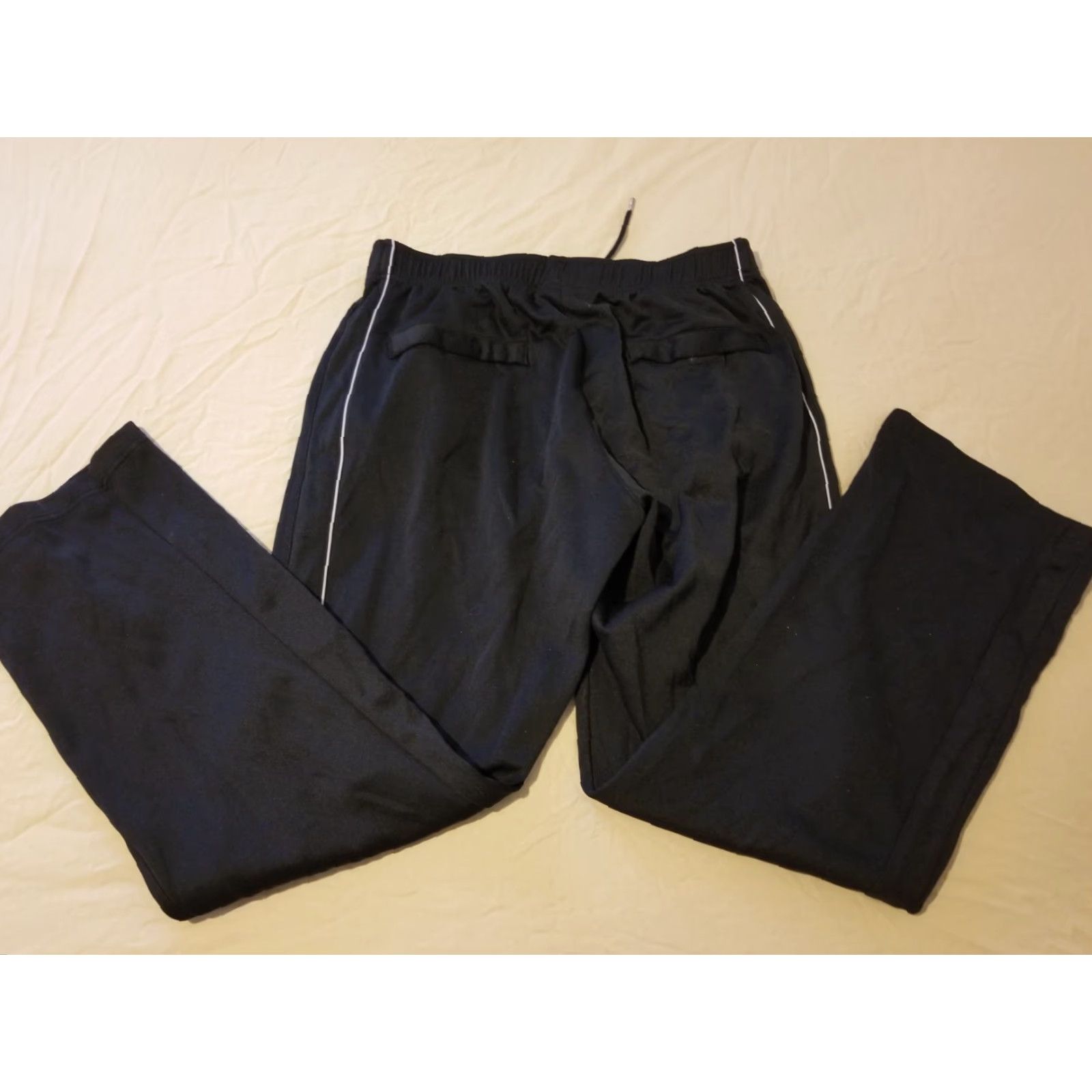Nike Nike Pants Mens M Medium Black Athletic Gym Workout Dri-FIT Sweatpants Sports Straight Regular Size US 31 - 2 Thumbnail
