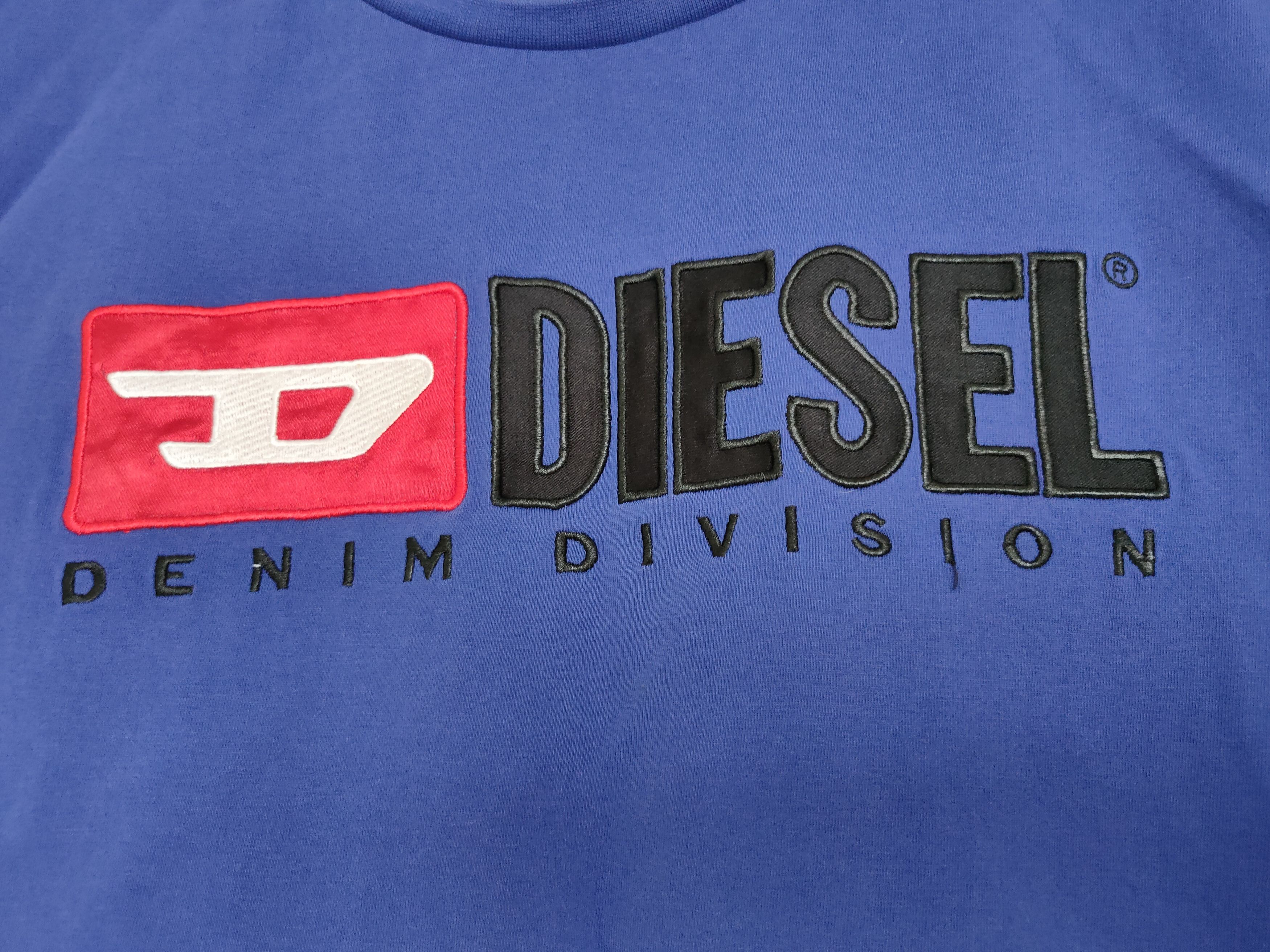 Diesel Diesel Denim Division Purple Big Logo Tee Womens T-Shirt dsl Size M / US 6-8 / IT 42-44 - 3 Thumbnail