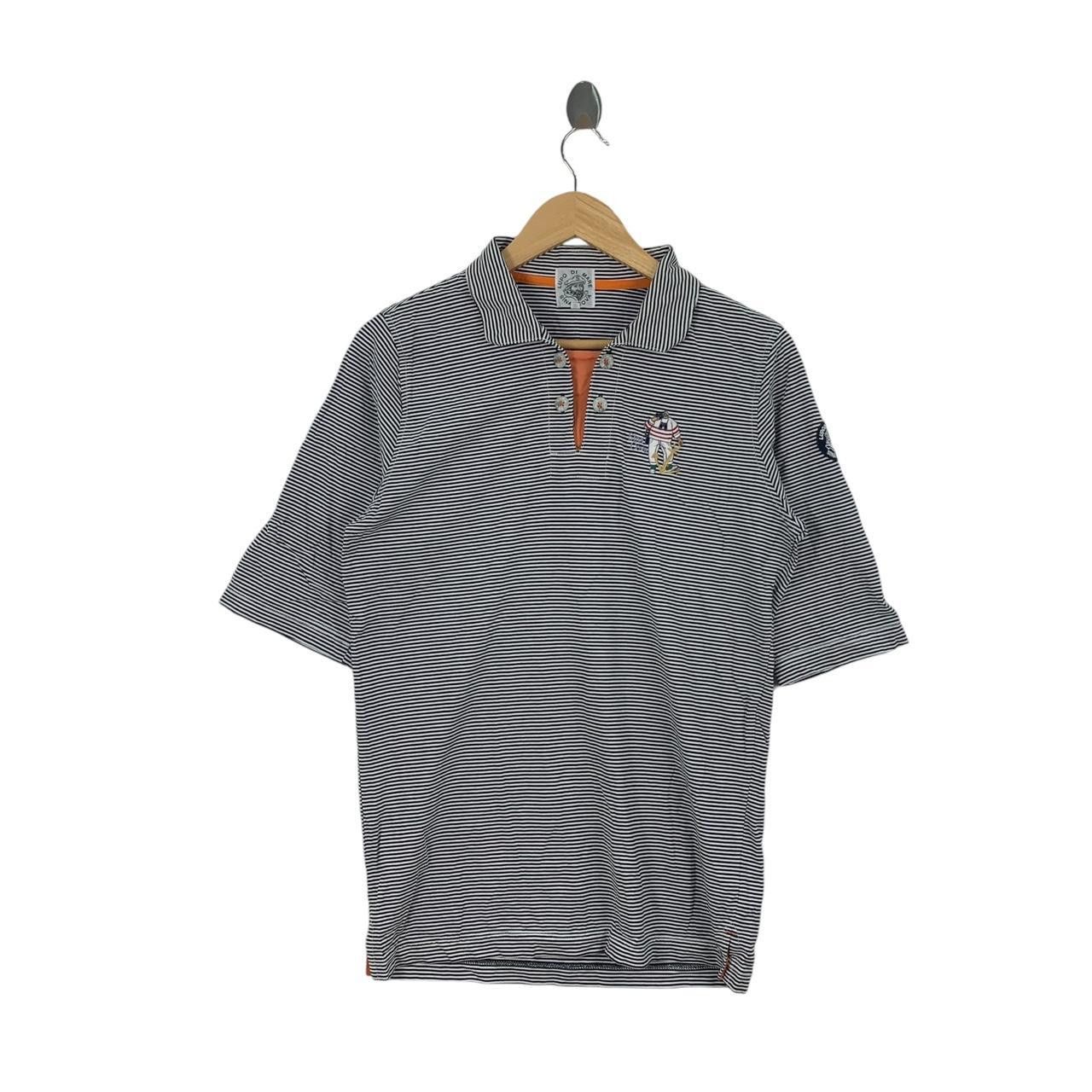 Vintage Vintage LUPO DI MARE Sina Cova Striped Polo Tee Shirt Size US M / EU 48-50 / 2 - 1 Thumbnail