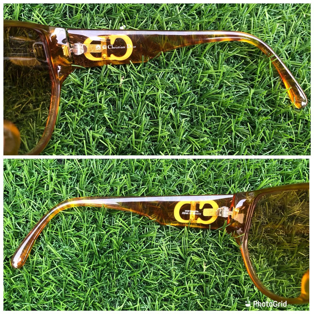Dior 💯CHRISTIAN DIOR 2024A 12 Size 65□11 Optyl Vintage Sunglasses Size ONE SIZE - 6 Thumbnail