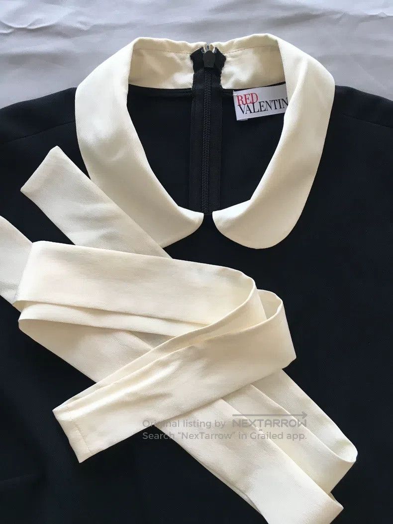Valentino Valentino Short-sleeved dress with bow ruffles Size M / US 6-8 / IT 42-44 - 3 Thumbnail