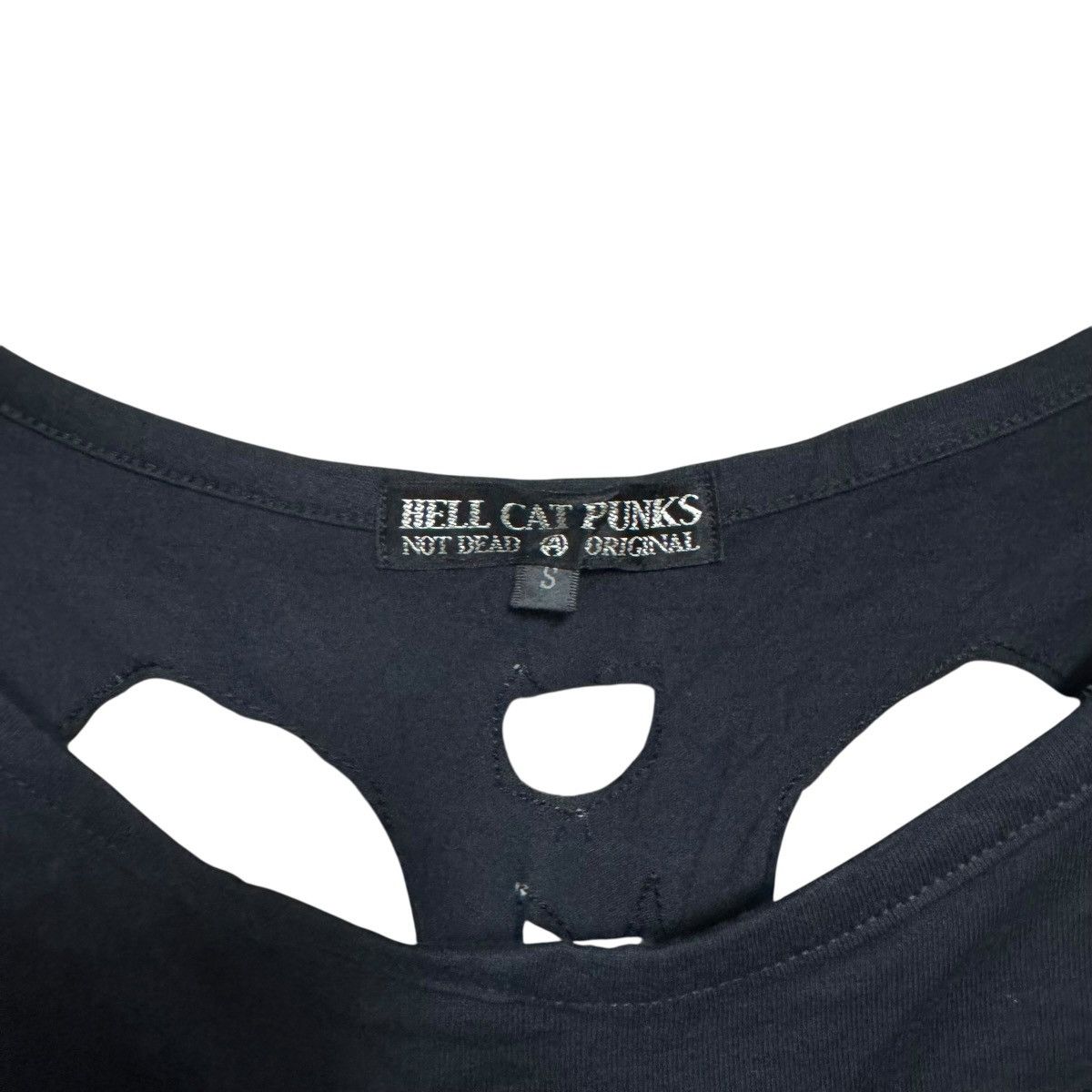 Seditionaries Hell Cat Punks Ribcage cut Hole Distressed Tank Size S / US 4 / IT 40 - 5 Thumbnail