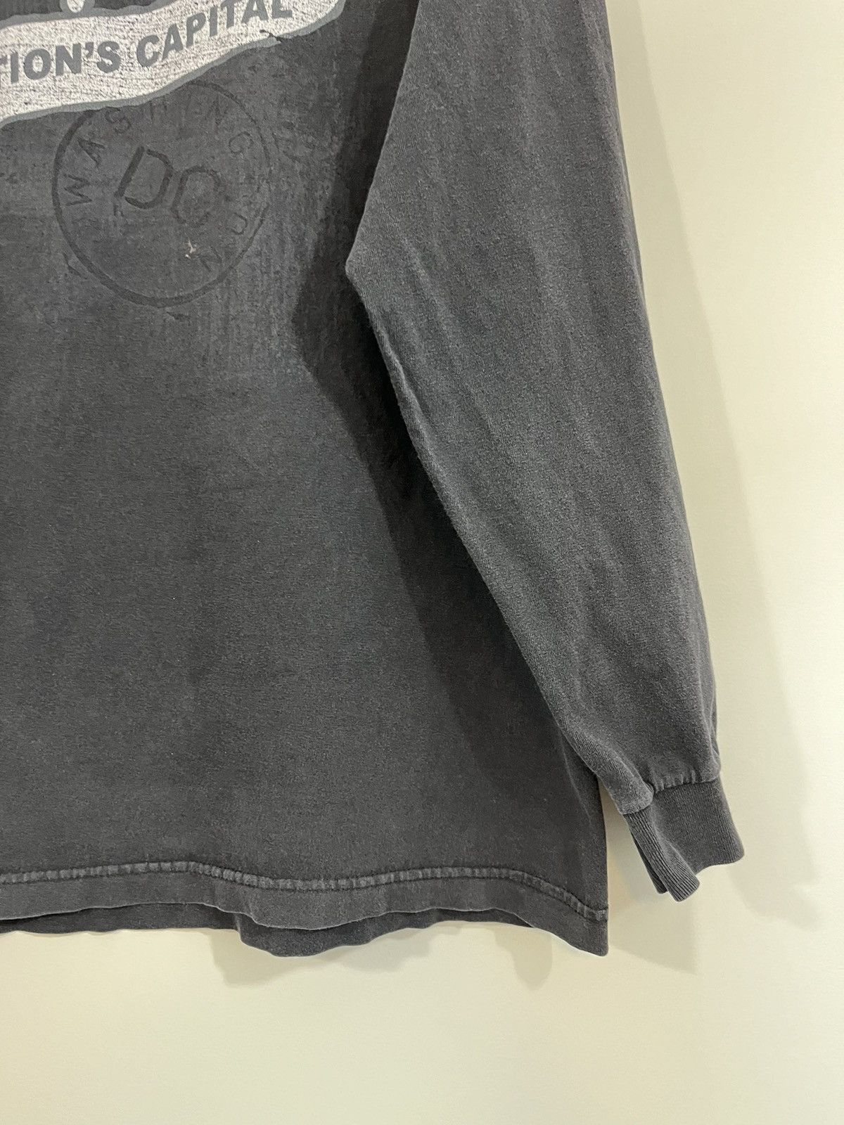 Vintage Sun Faded Washington DC Distressed Long Sleeve Size US XL / EU 56 / 4 - 6 Thumbnail