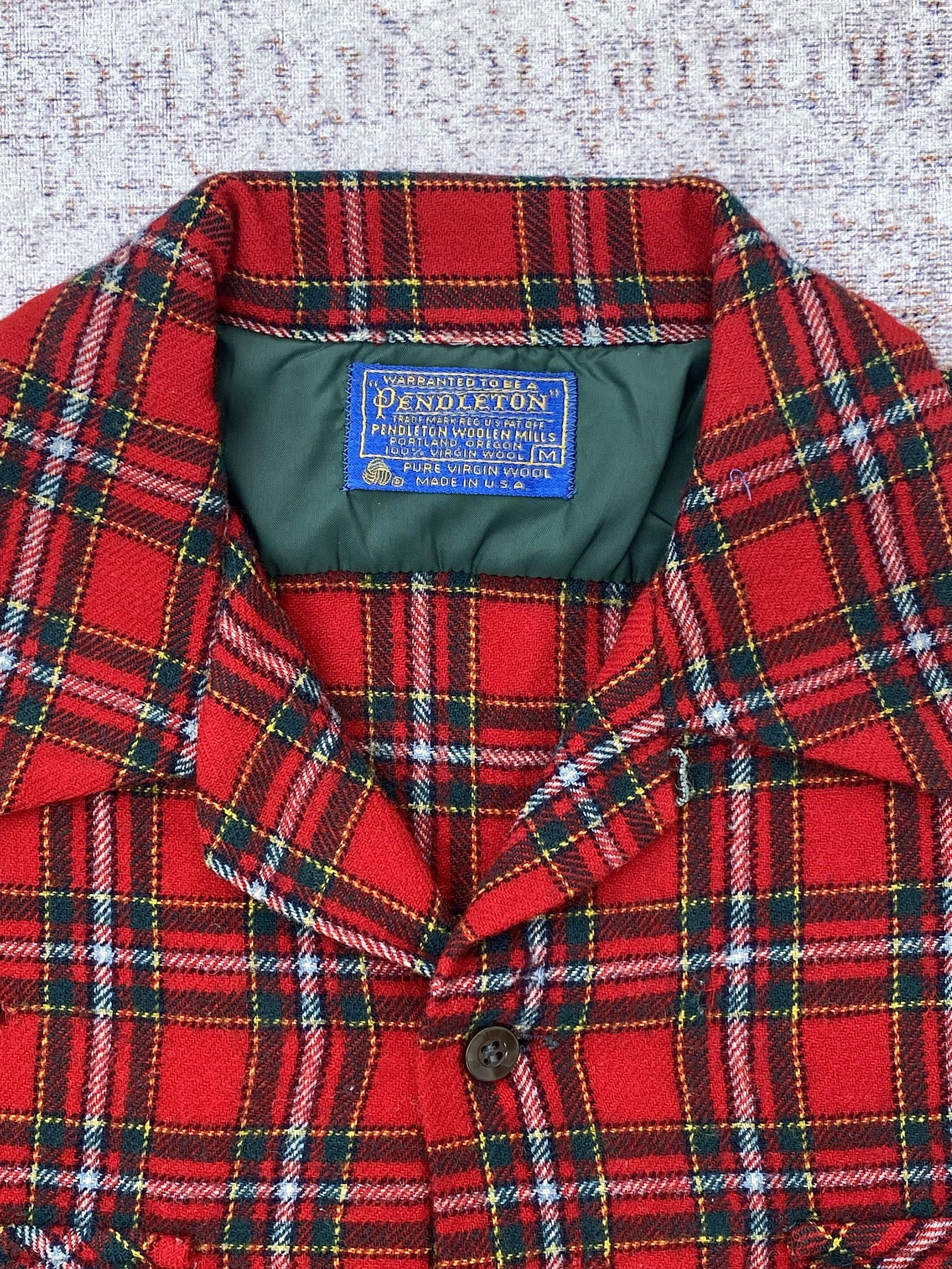 Pendleton × Vintage Vintage 60's Pendleton plaid flannel shirt Size US M / EU 48-50 / 2 - 2 Thumbnail