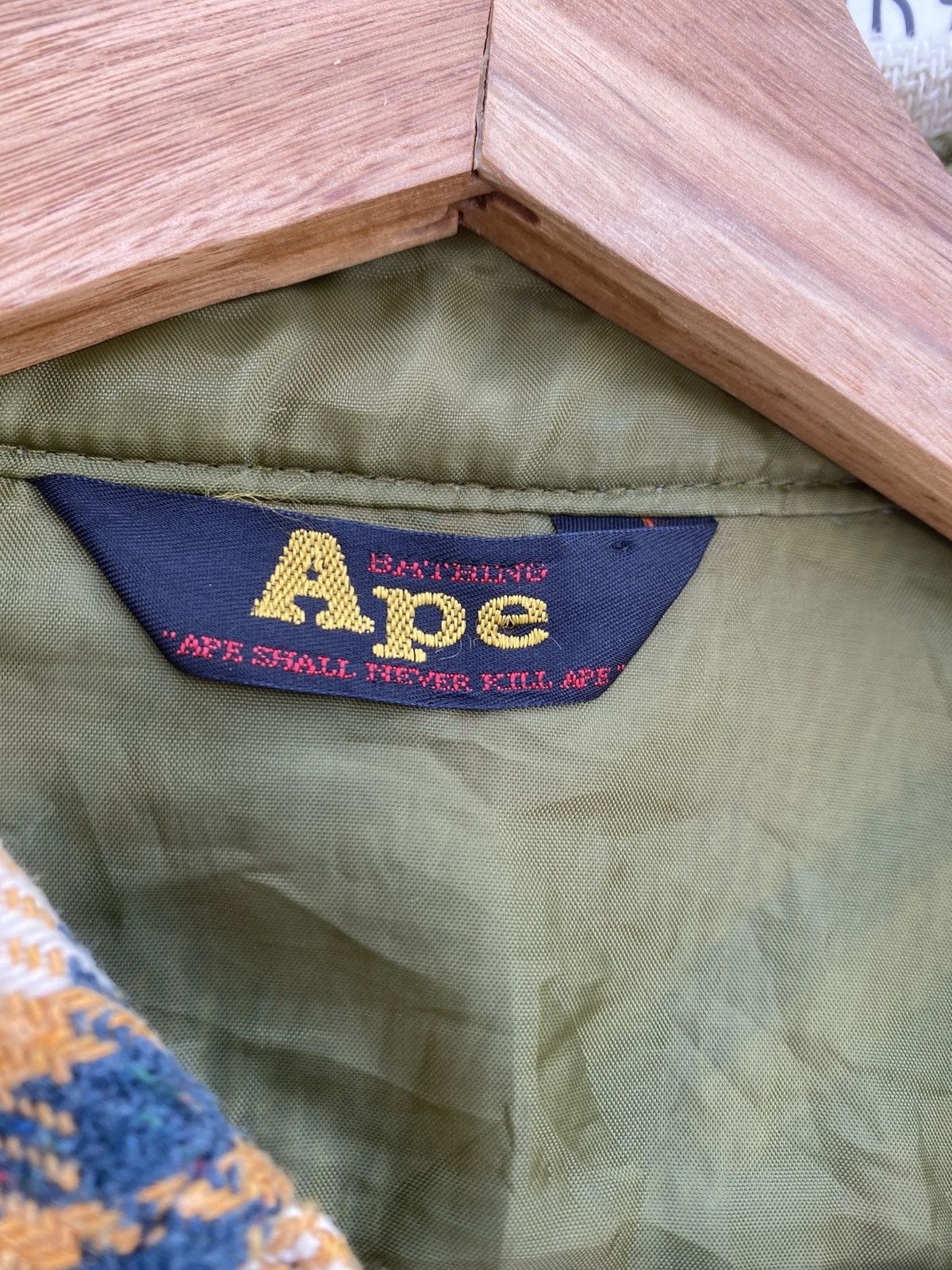 Bape × Vintage Rare Vintage BAPE Checkered Flannel Buttons Shirt Size US M / EU 48-50 / 2 - 14 Thumbnail
