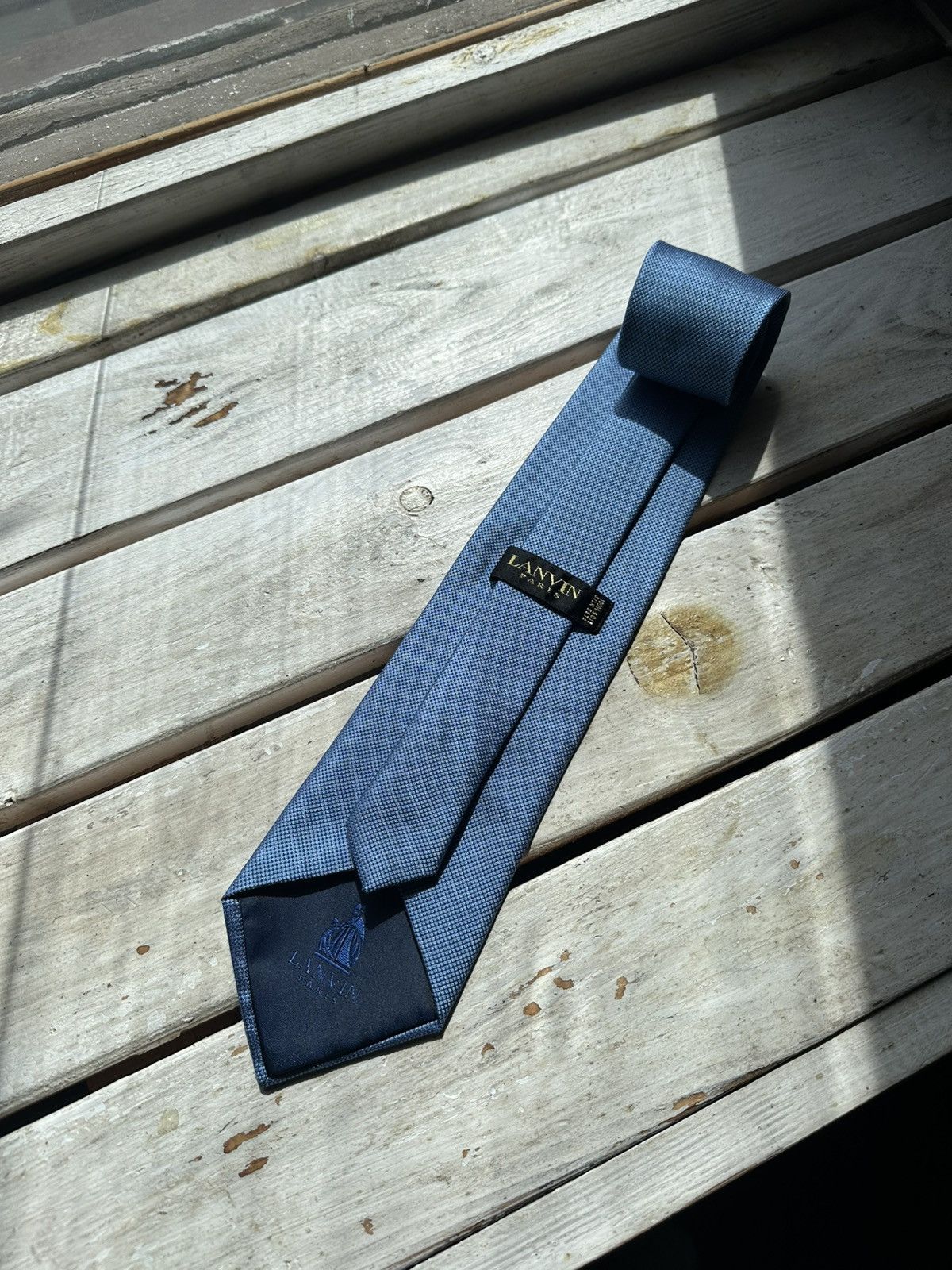 Lanvin × Vintage 🚨VINTAGE 90s Lanvin Men’s Tie Pure Silk luxury old money Size ONE SIZE - 1 Thumbnail