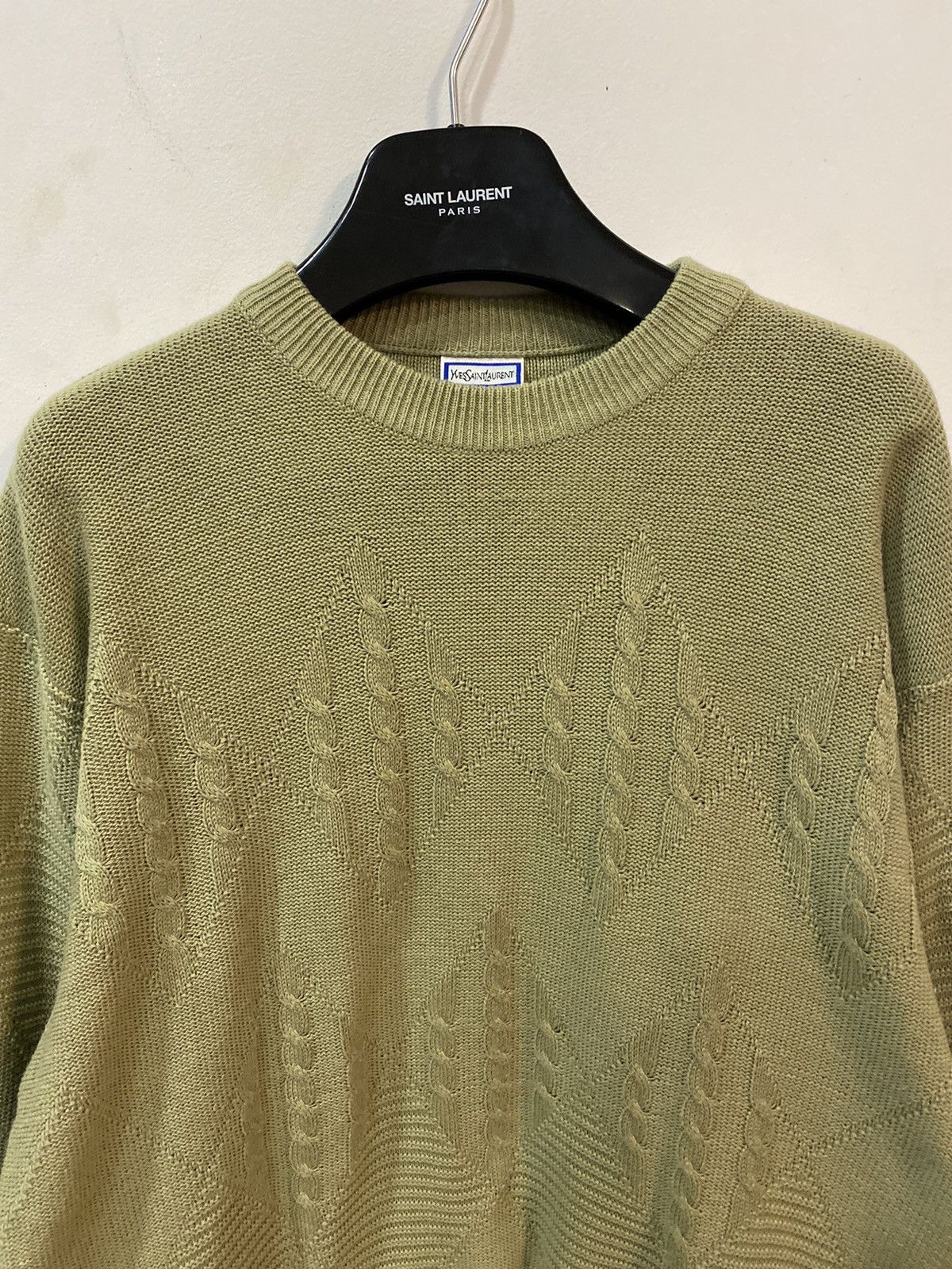 Yves Saint Laurent Beige 90s YSL Sweater Knitted Size US L / EU 52-54 / 3 - 8 Thumbnail