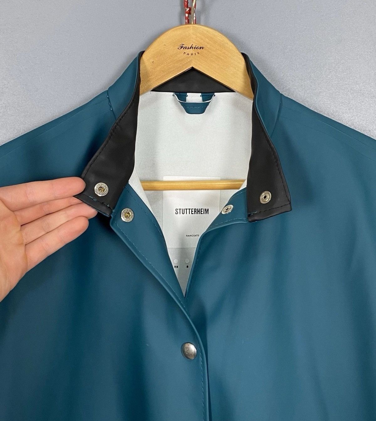 Stutterheim Stutterheim Stockholm Waterproof Rain Rubber Coat Jacket Too Size XXS / US 00 / IT 34 - 3 Thumbnail