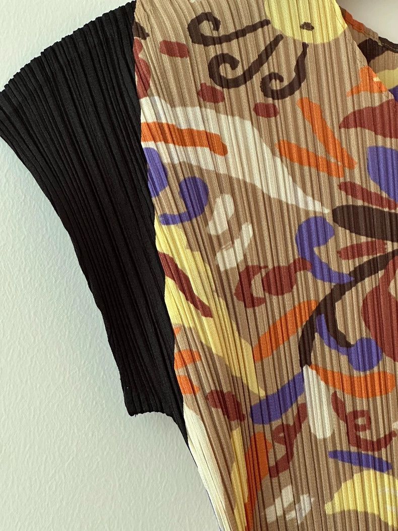 Issey Miyake Issey Miyake size:3 A brownish-yellow Mexican music top Size S / US 4 / IT 40 - 4 Thumbnail