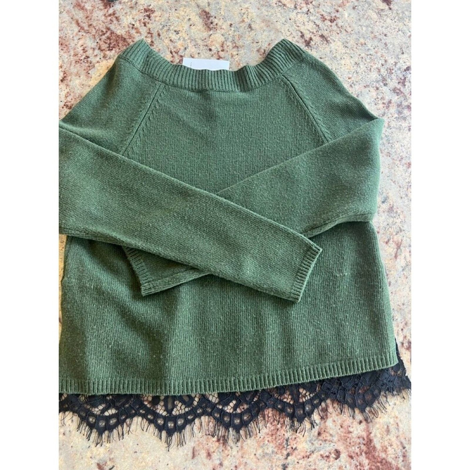 Robert Rodriguez Robert Rodriguez Army Green Wool Blend Women's Sweater XS Size XS / US 0-2 / IT 36-38 - 2 Thumbnail