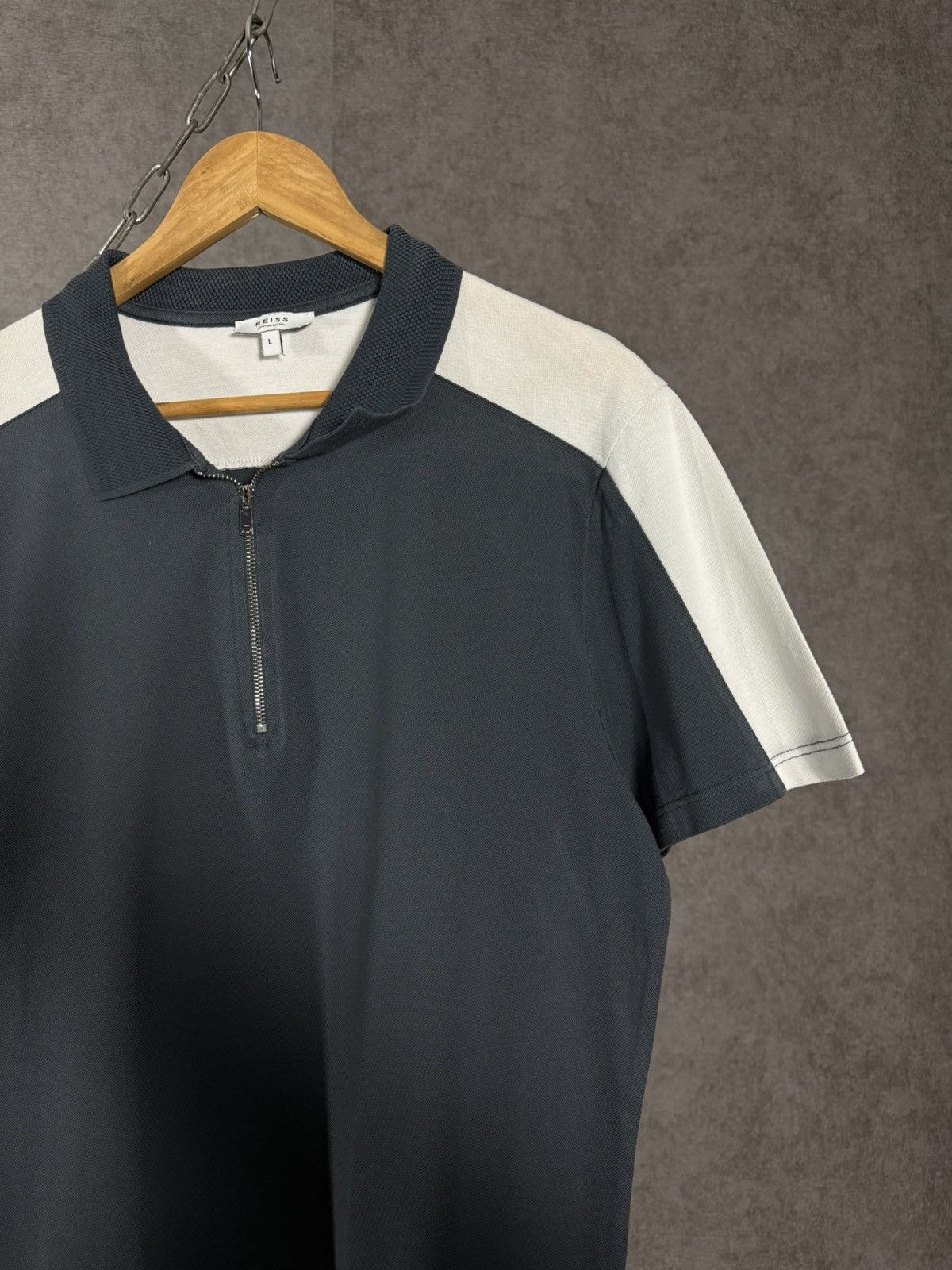 Reiss Reiss designer zip polo tee Size US L / EU 52-54 / 3 - 2 Thumbnail