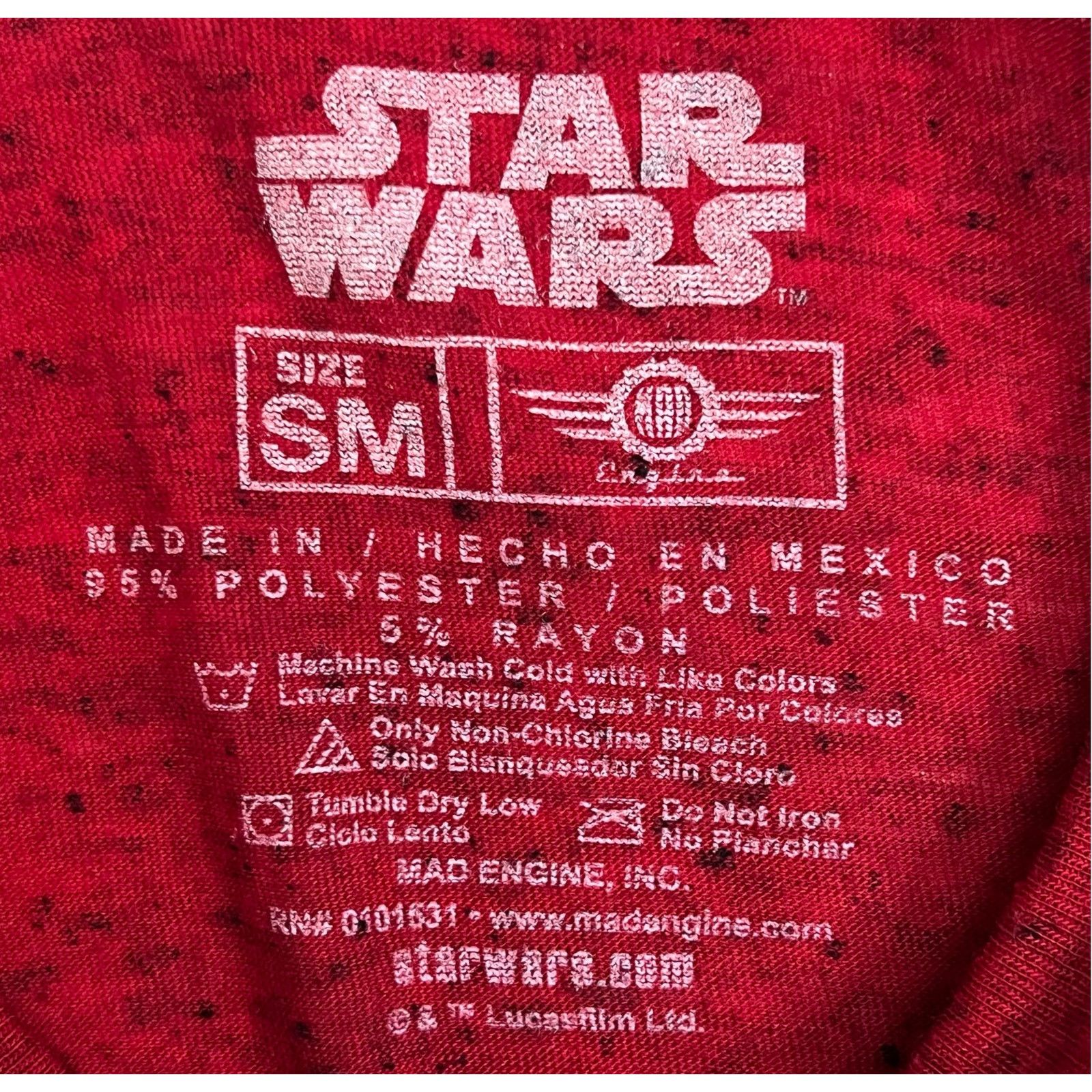 Star Wars Star Wars Rogue One Red T-Shirt Size Small Rebel Crew Andor Size US S / EU 44-46 / 1 - 3 Thumbnail