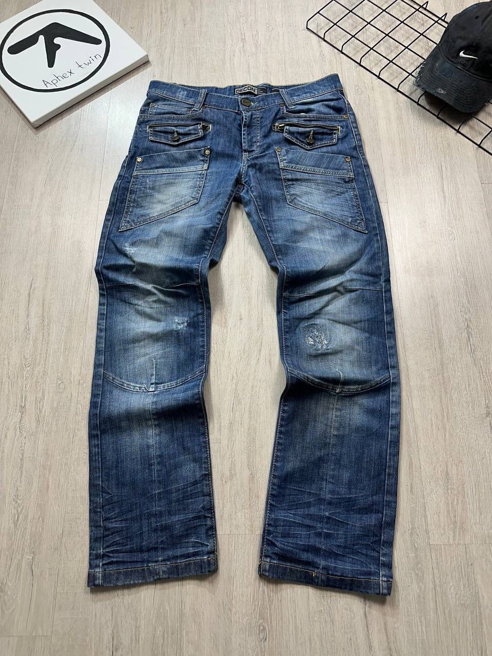 Japanese Brand × Vintage Crazy Vintage Avantgarde Y2K Jeans Size US 31 - 1 Thumbnail