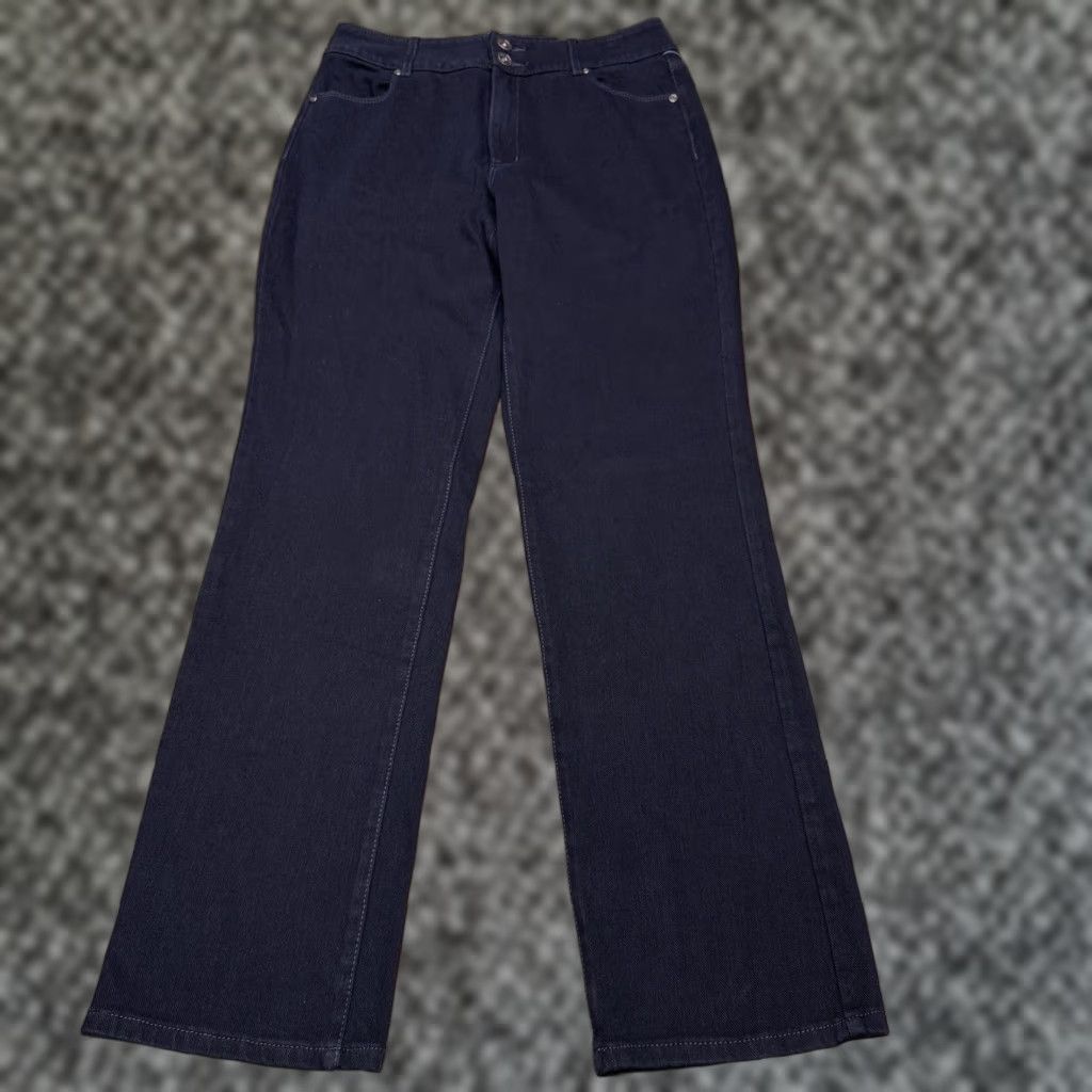 Coldwater Creek Coldwater Creek Jeans Straight Womens 8 Black Mid Rise Stretch Denim 5-Pocket Inseam 31 Fall Winter Spring Summer Vintage No Size 30" / US 8 / IT 44 - 1 Thumbnail