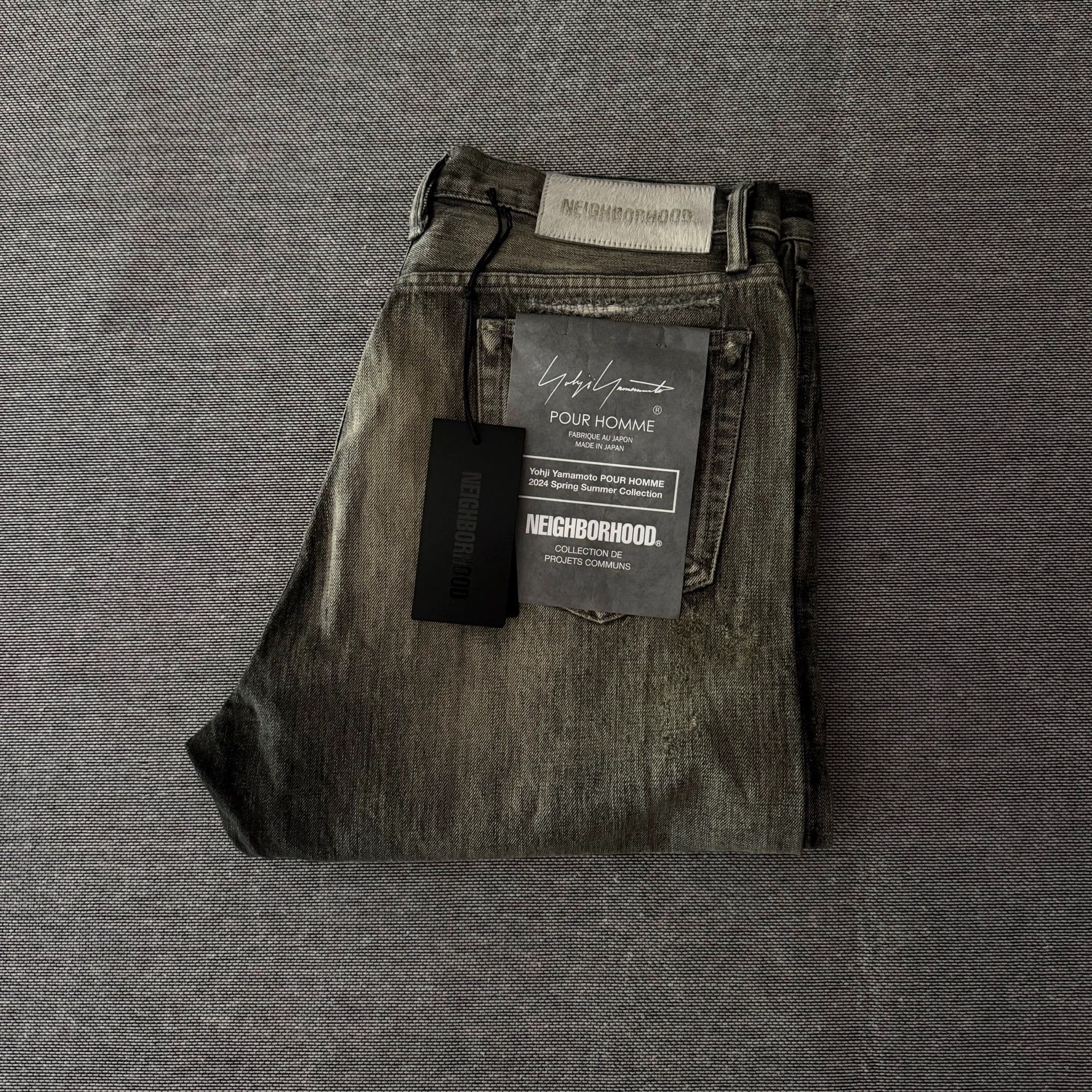 Neighborhood Neighborhood✖️Yohji 23AW Black DP-Basic Jeans XL Size US 36 / EU 52 - 1 Thumbnail