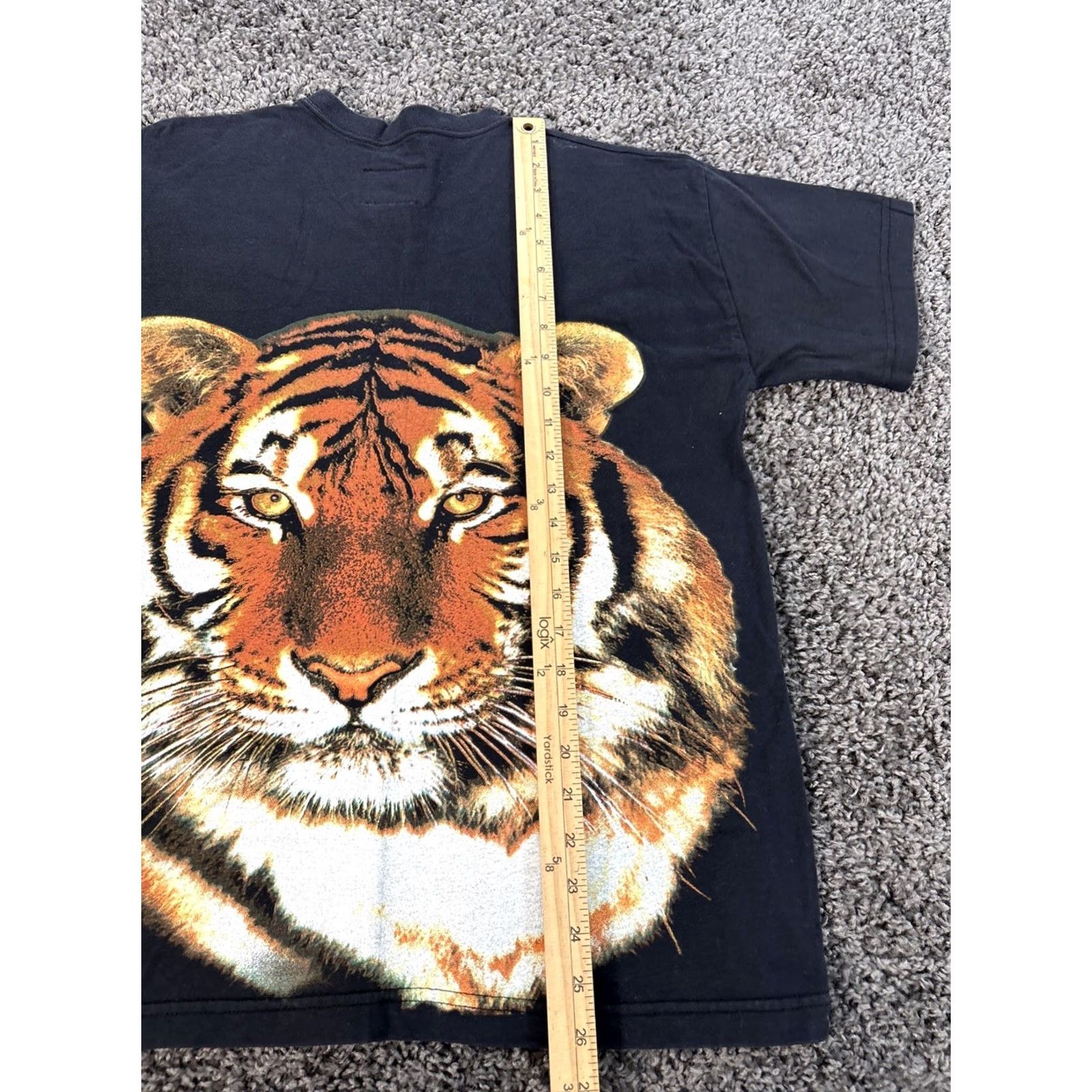 Gloverall VINTAGE Niagara Falls T Shirt Mens S Black 90s Tiger All Over Print Crew Neck Shirt Mens Small 90s Tigers Size US S / EU 44-46 / 1 - 2 Thumbnail