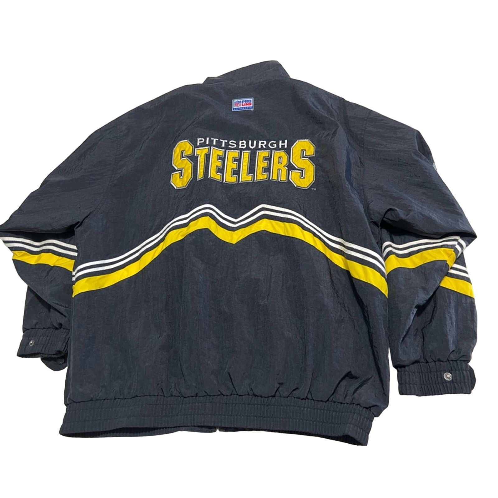 Logo Athletic Vintage NFL Pro Line Steelers Logo Athletic Jacket FULL ZIP Size US XL / EU 56 / 4 - 2 Thumbnail