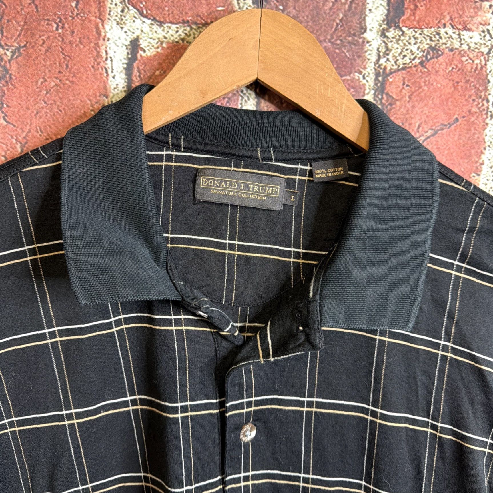Vintage Donald Trump Signature Collection Shirt Men's L Black Short Sleeve Size US L / EU 52-54 / 3 - 2 Thumbnail