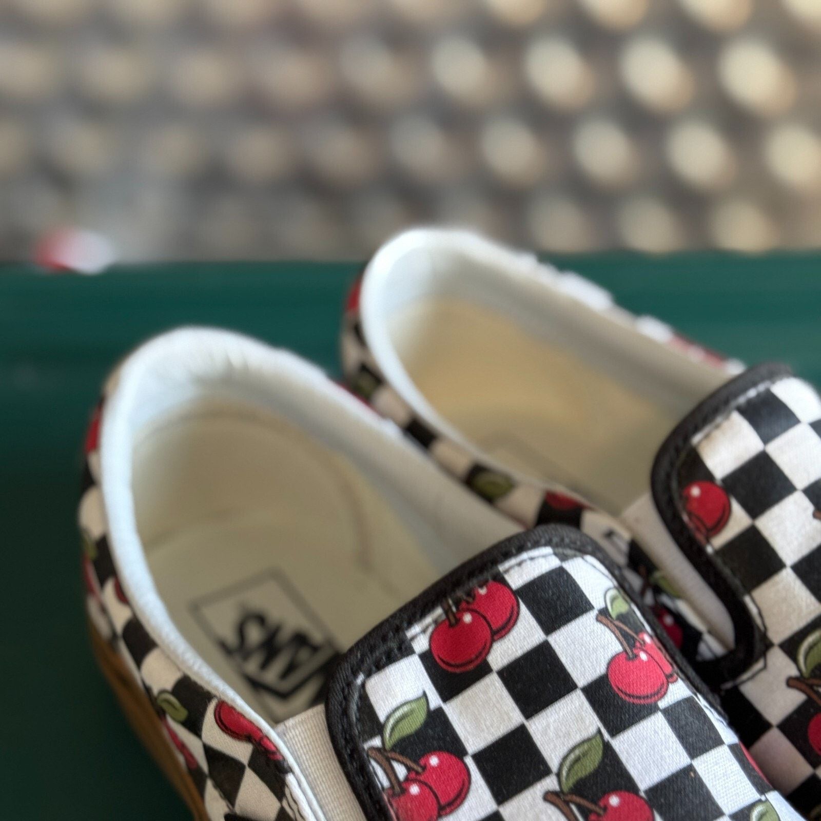 Vans Vans Cherry Checker Cherries Slip On Mens Size 9.5 | RARE Size US 9.5 / EU 42-43 - 3 Thumbnail