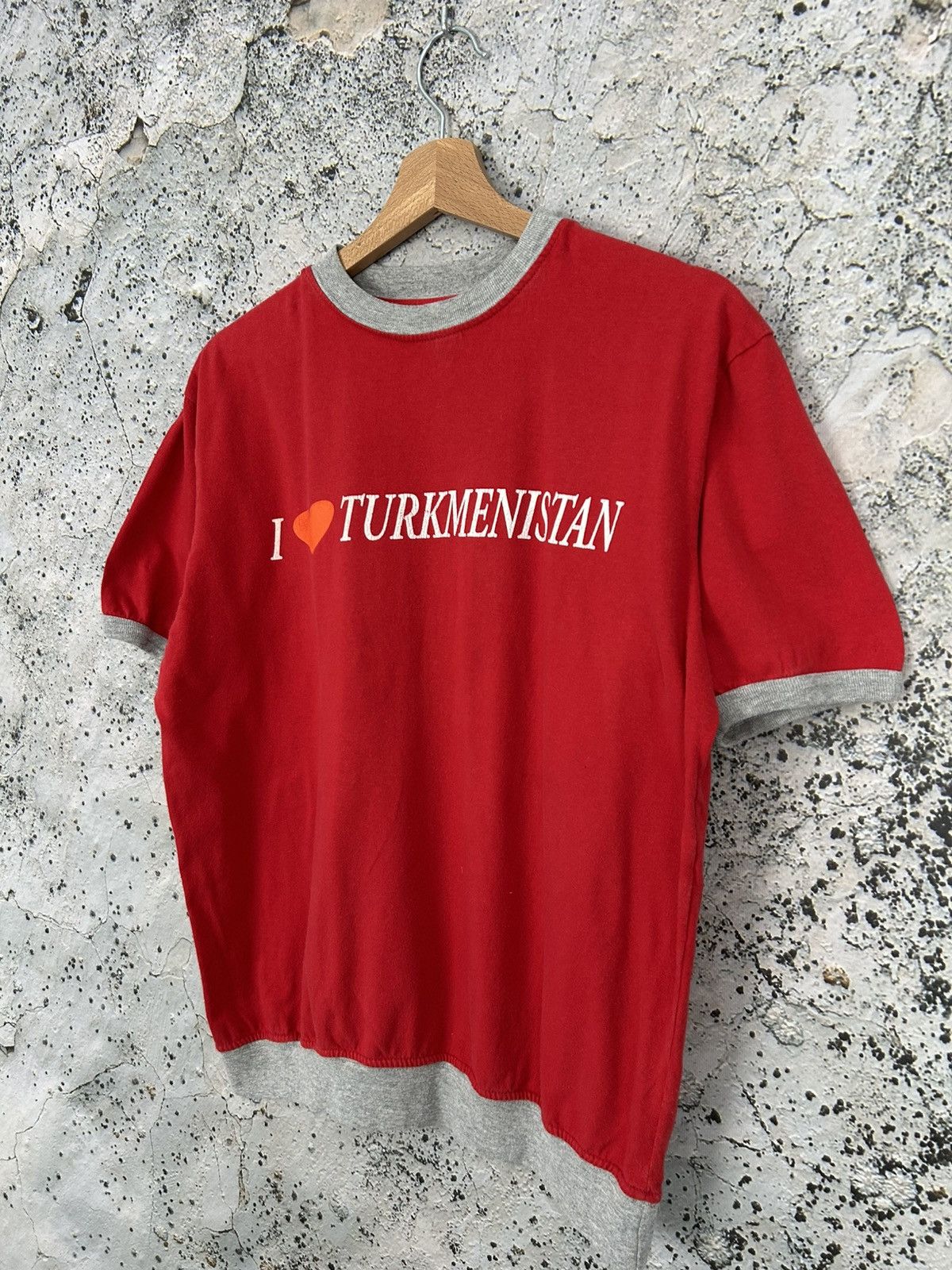 Vintage I Love Turkmenistan Graphic Tee Tourist Streetwear Vintage Size US L / EU 52-54 / 3 - 2 Thumbnail