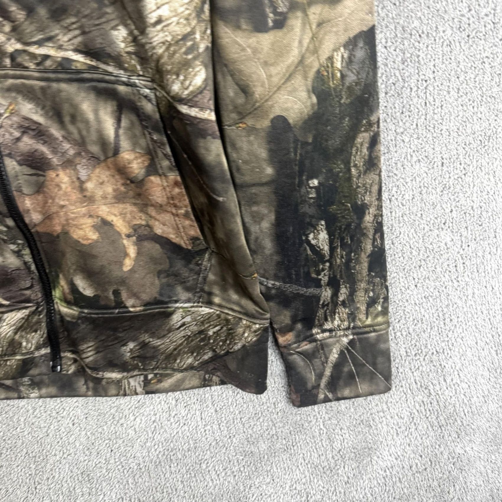 Vintage Mossy Oak Hoodie Mens Medium Brown Camo Full Zip Performance Fleece Hunting Size US M / EU 48-50 / 2 - 3 Thumbnail