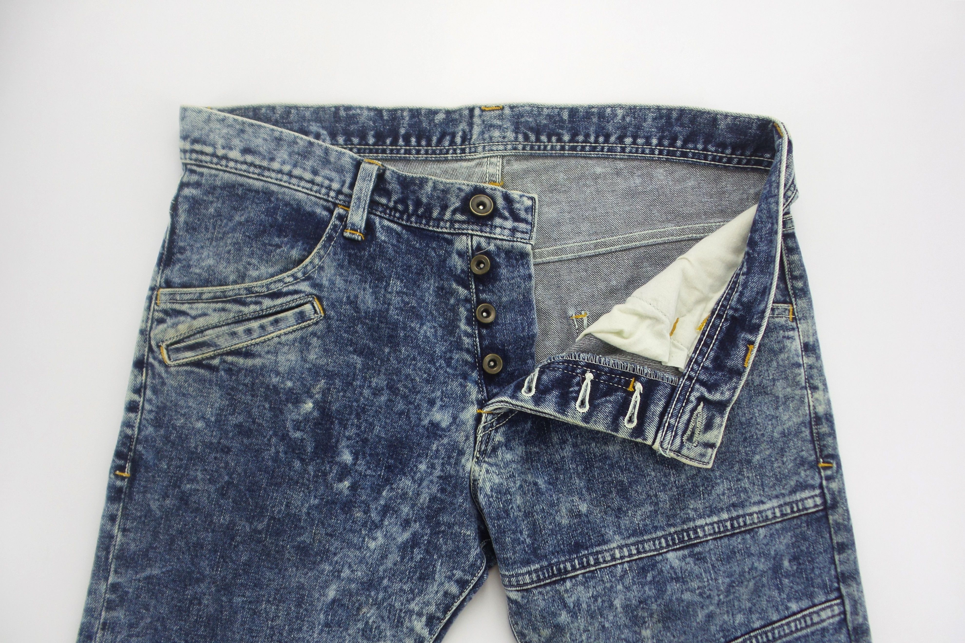 Japanese Brand Shareef- Tokyo Button Fly Slim Fit Jeans W34xL41.5 Size US 34 / EU 50 - 2 Thumbnail