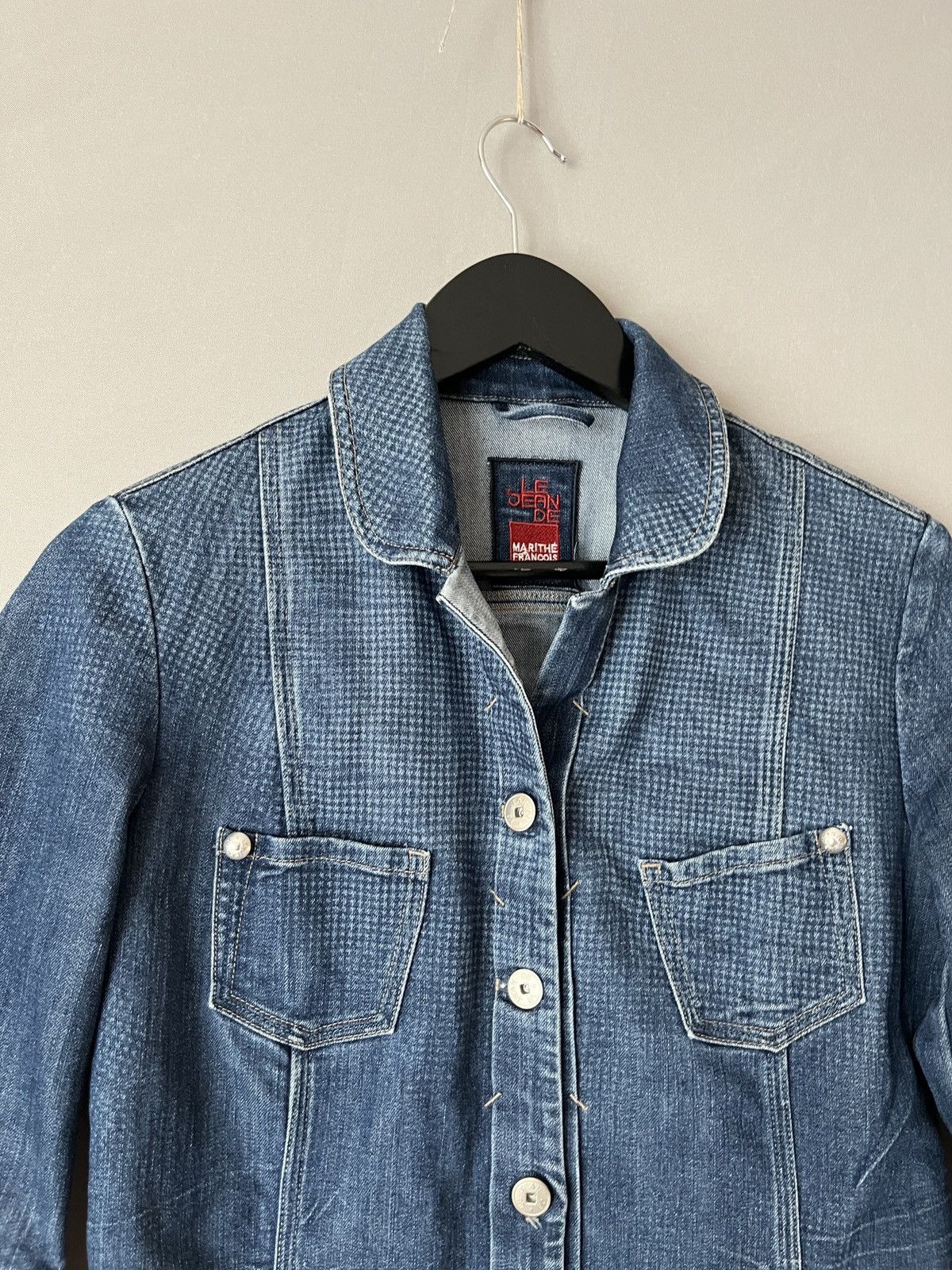 Marithe + Francois Girbaud Marithe Francois Girbaud Denim Trucker Jacket Size S / US 4 / IT 40 - 4 Thumbnail
