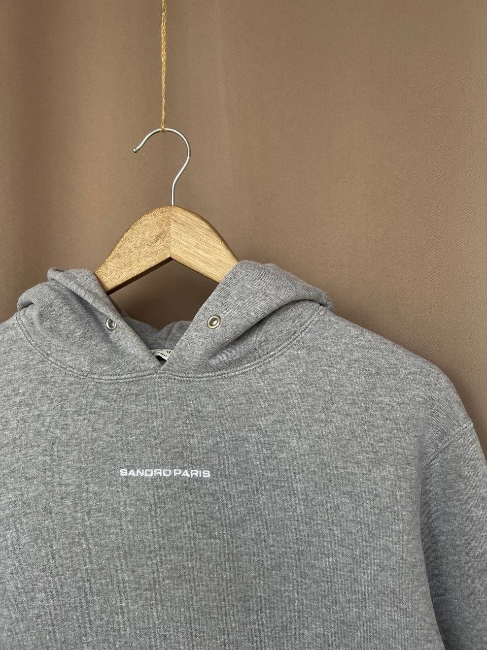 Sandro Sandro Paris Logo Hoodie Mens Size S Collared Sweatshirt Size US S / EU 44-46 / 1 - 6 Thumbnail