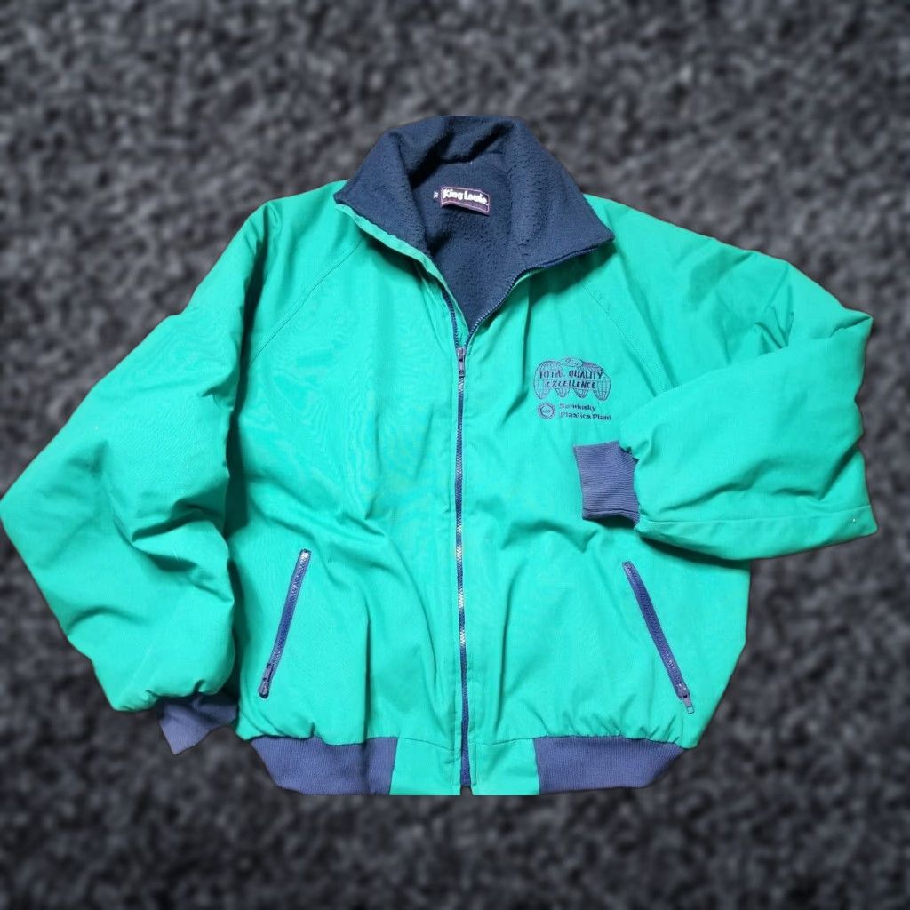 Vintage VINTAGE Ford Employee Jacket King Louie Jacket 2XL Green Mens US Made Size US XXL / EU 58 / 5 - 1 Thumbnail