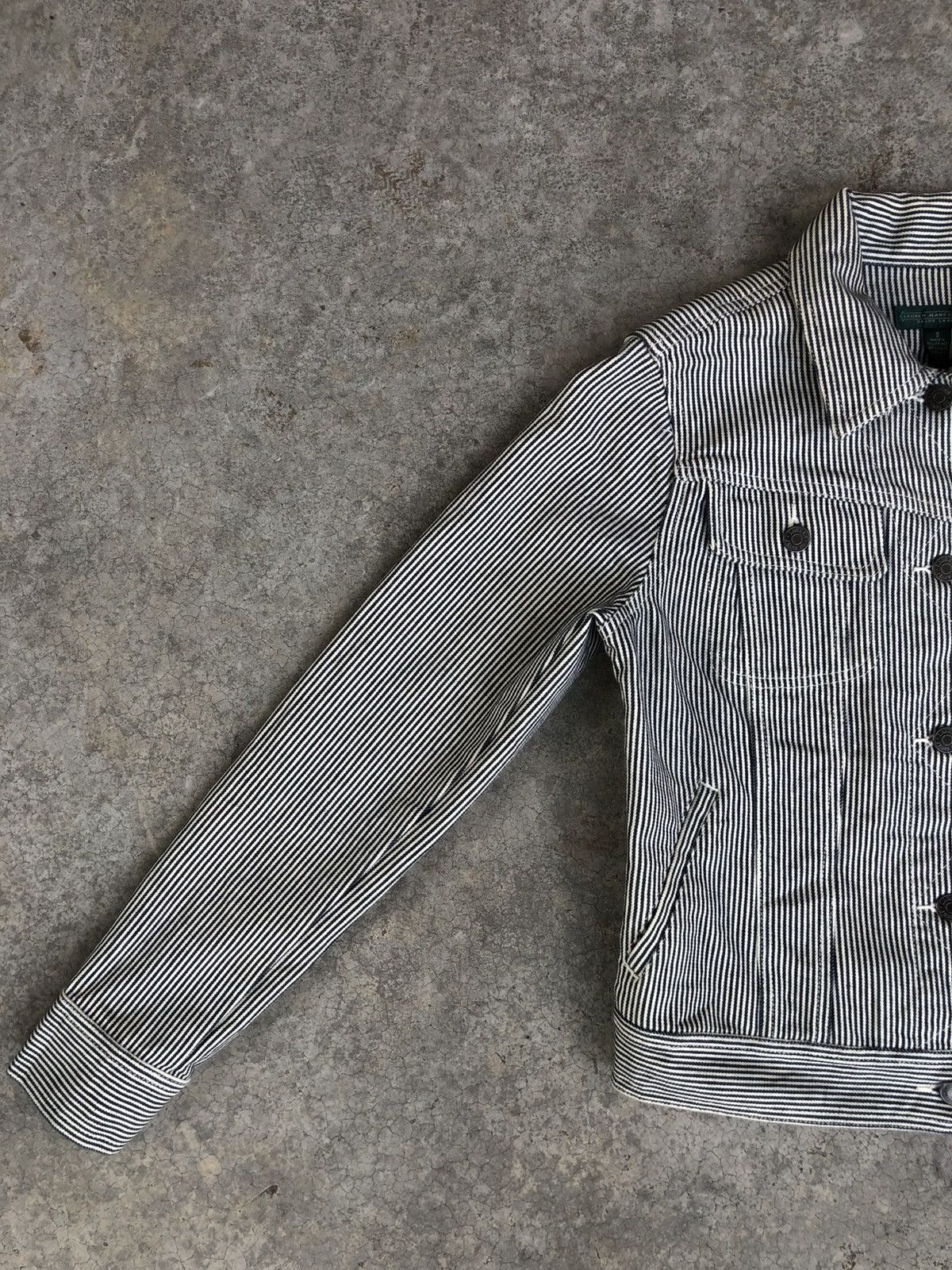 Lauren Ralph Lauren LRL Ralph Lauren Hickory Stripe Denim Jacket Size US S / EU 44-46 / 1 - 3 Thumbnail